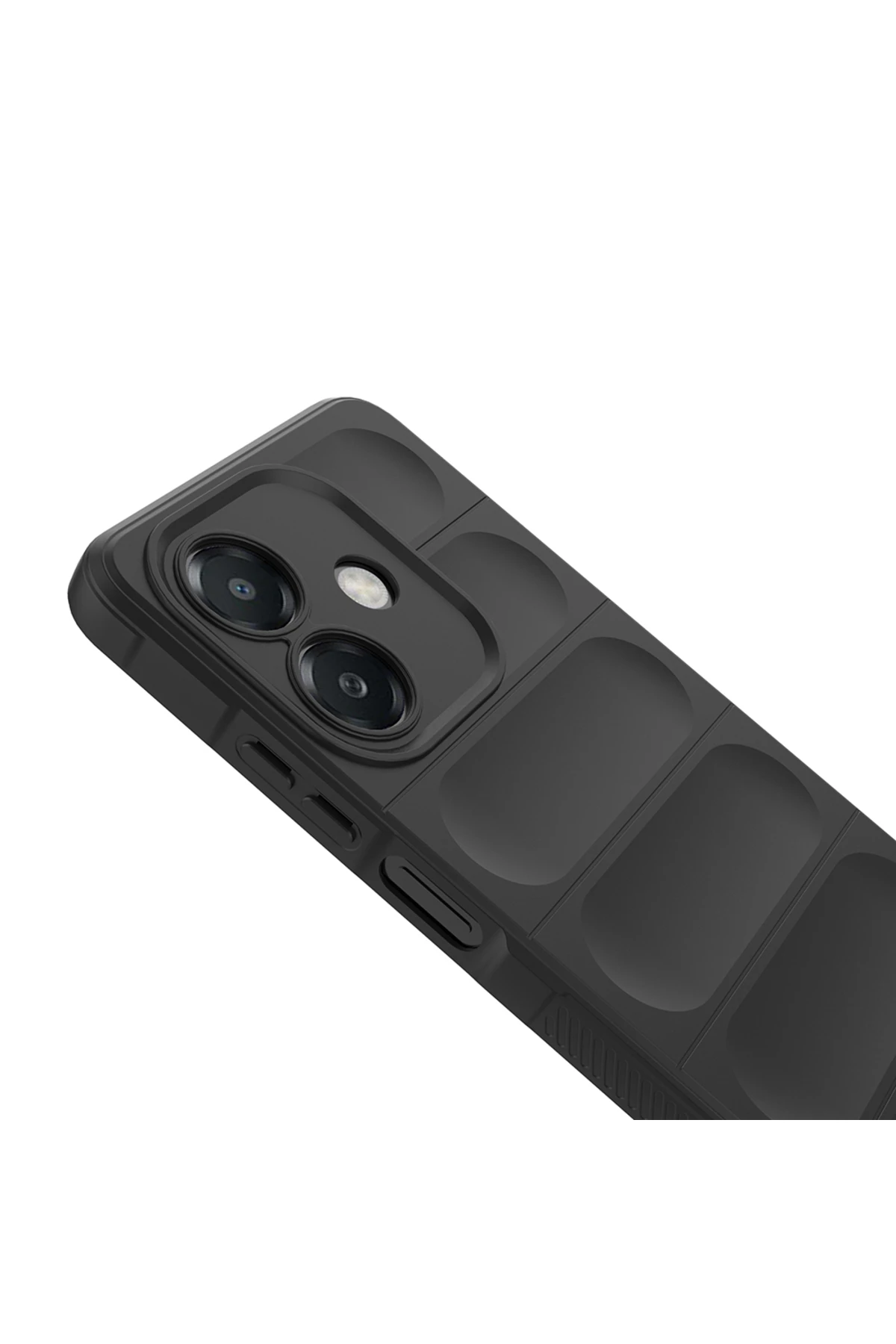 A3 Kılıf Esnek TPU Oyuklu Arka Yüzey Tasarımlı TYGO Etnik Silikon Kapak - Lacivert