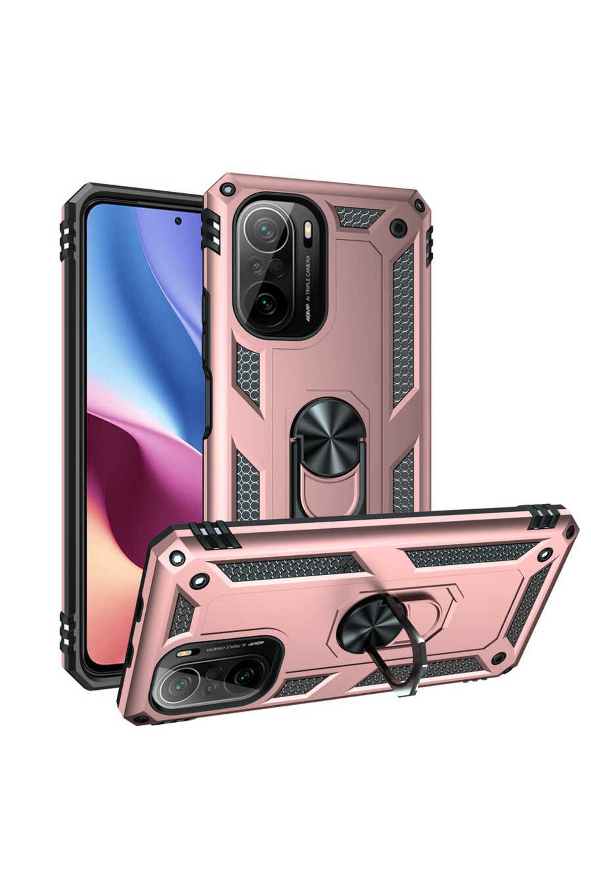 Poco F3 Kılıf TKNC Vega Kapak - Rose Gold