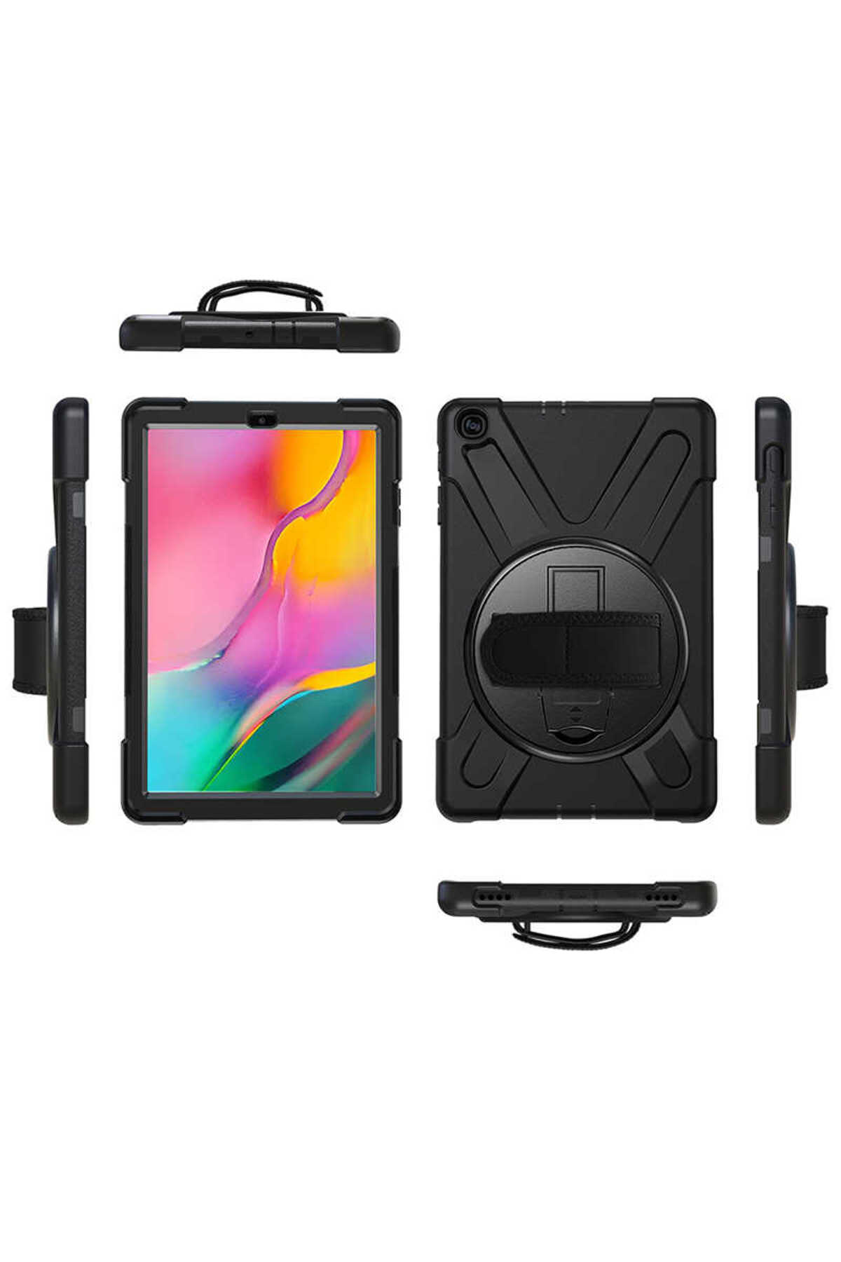 iPad 2. Nesil Uyumlu Uyumlu TKDW Defender Tablet Silikon-Siyah