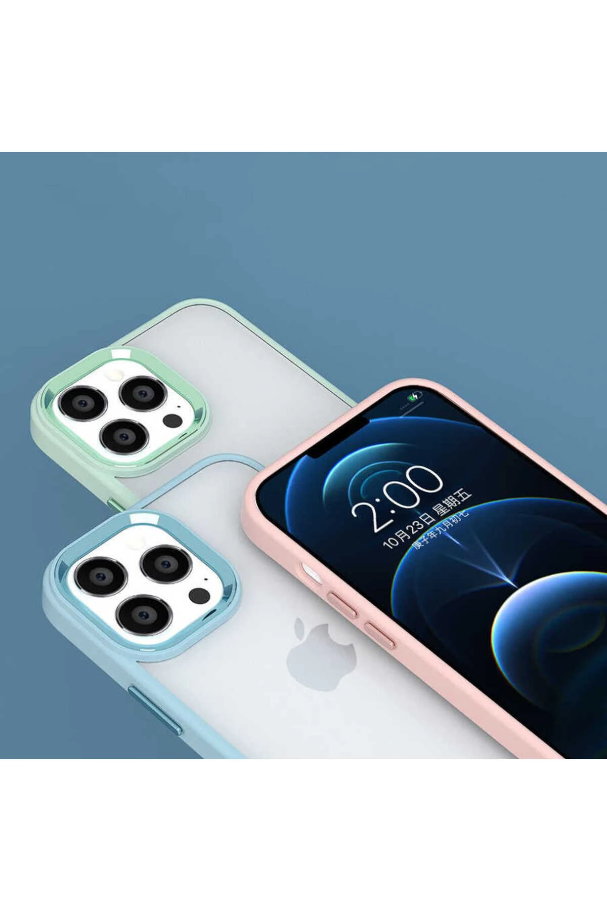 iPhone 14 Pro Uyumlu MKST Krom Kılıf-Derin Mor