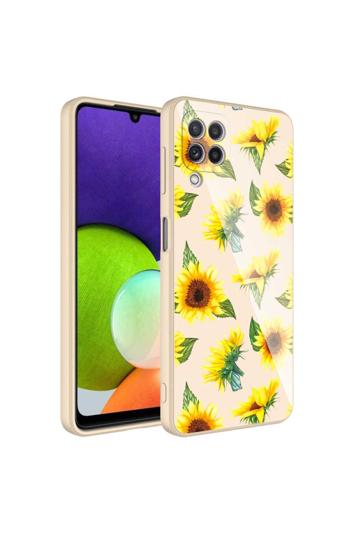 Galaxy M22 Kılıf Kamera Korumalı Desenli Sert Silikon MNC Epoksi Kapak - NO2