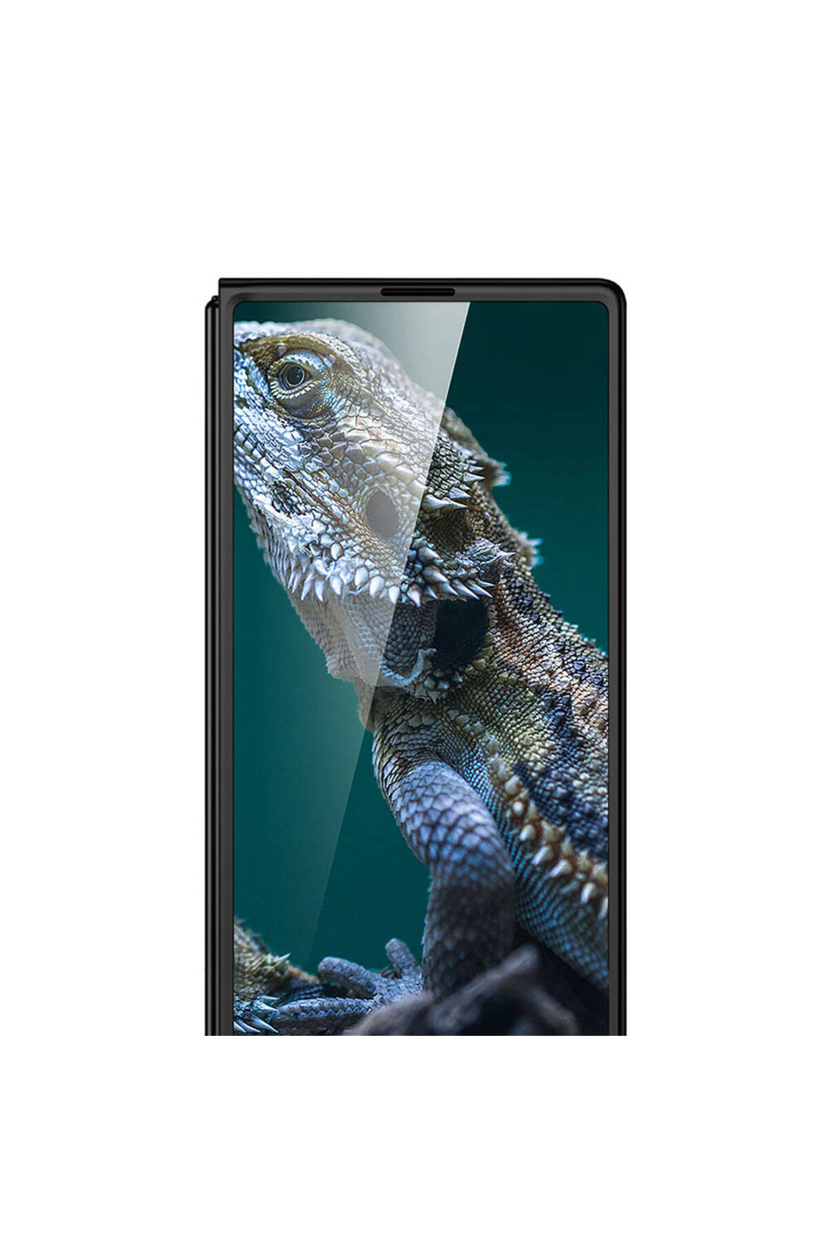 Galaxy Z Fold 6 Kılıf BTBM Full Camlı Kıpta Kapak-Gold