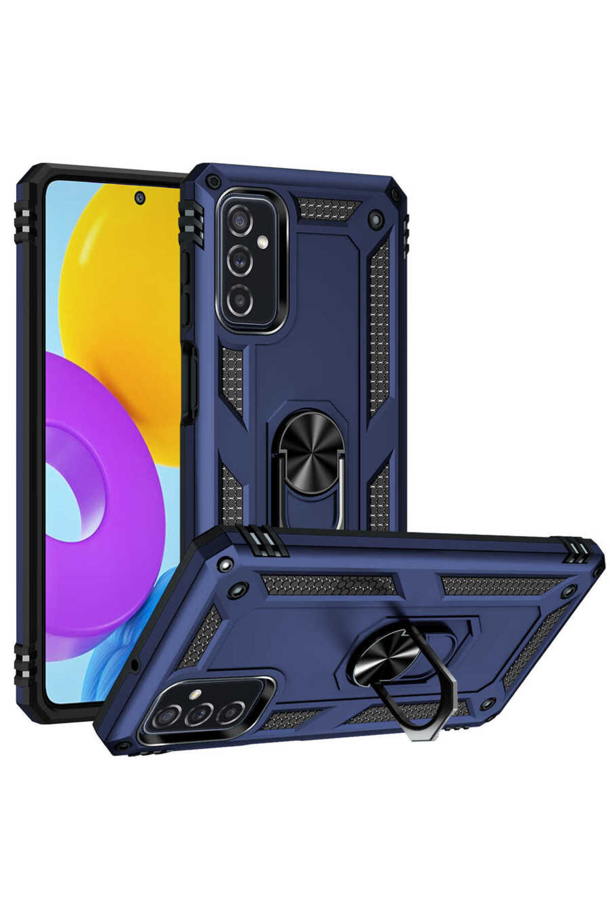 Galaxy M52 Kılıf TKNC Vega Kapak - Mavi