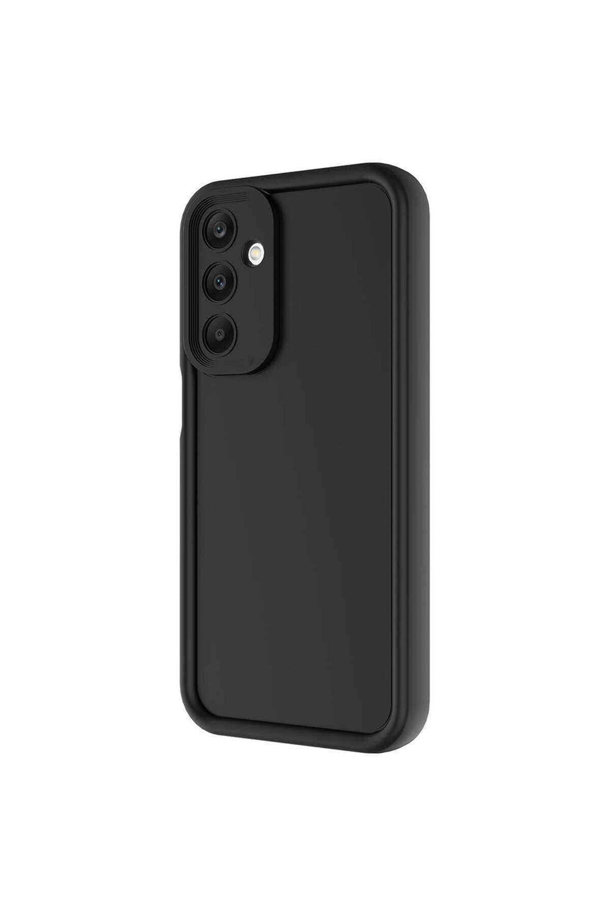 Galaxy A25 Kılıf Kamera Korumalı LCKC Ananas Kapak - Siyah