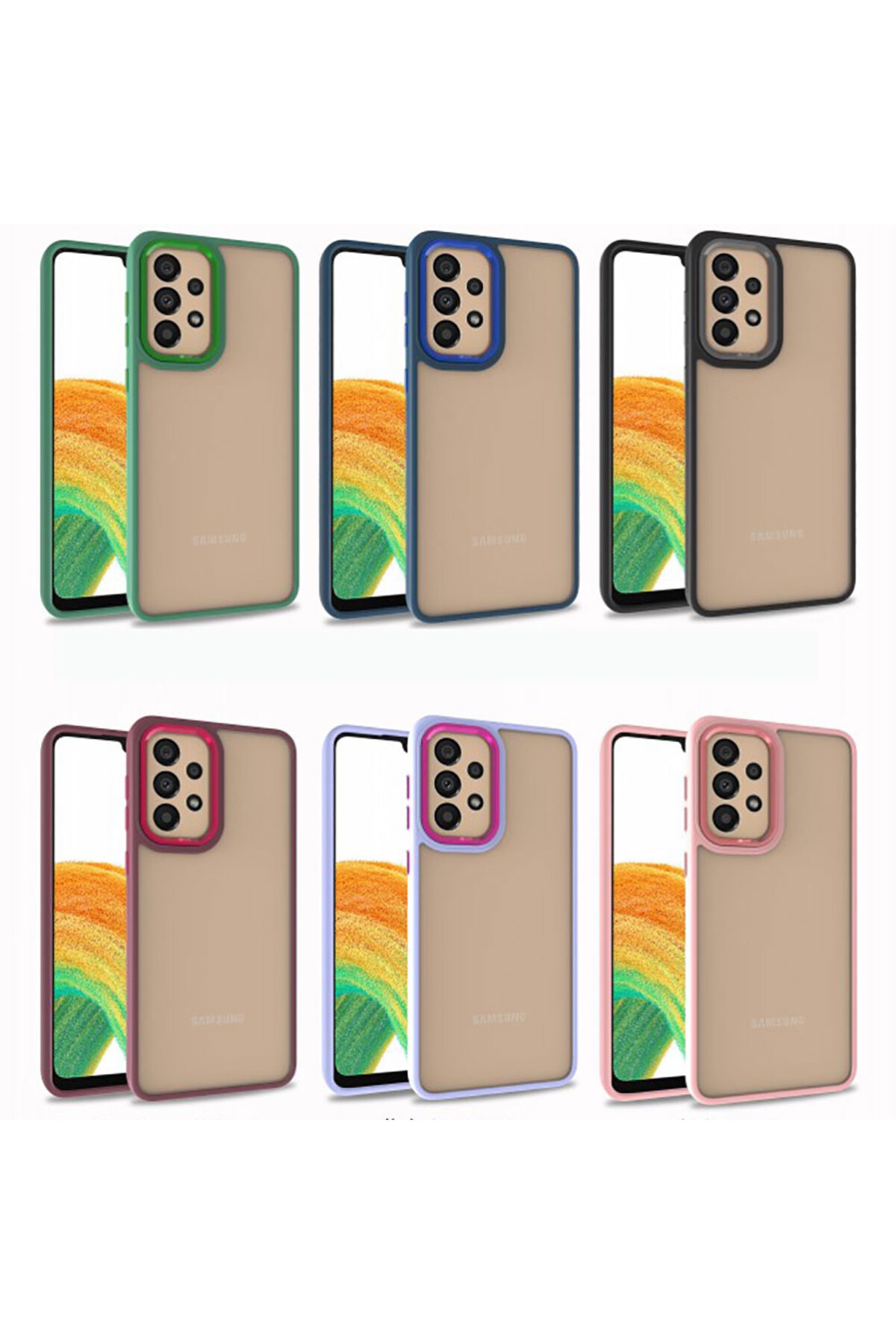 Galaxy A73 Kılıf MXSP Flora Kapak - Rose Gold