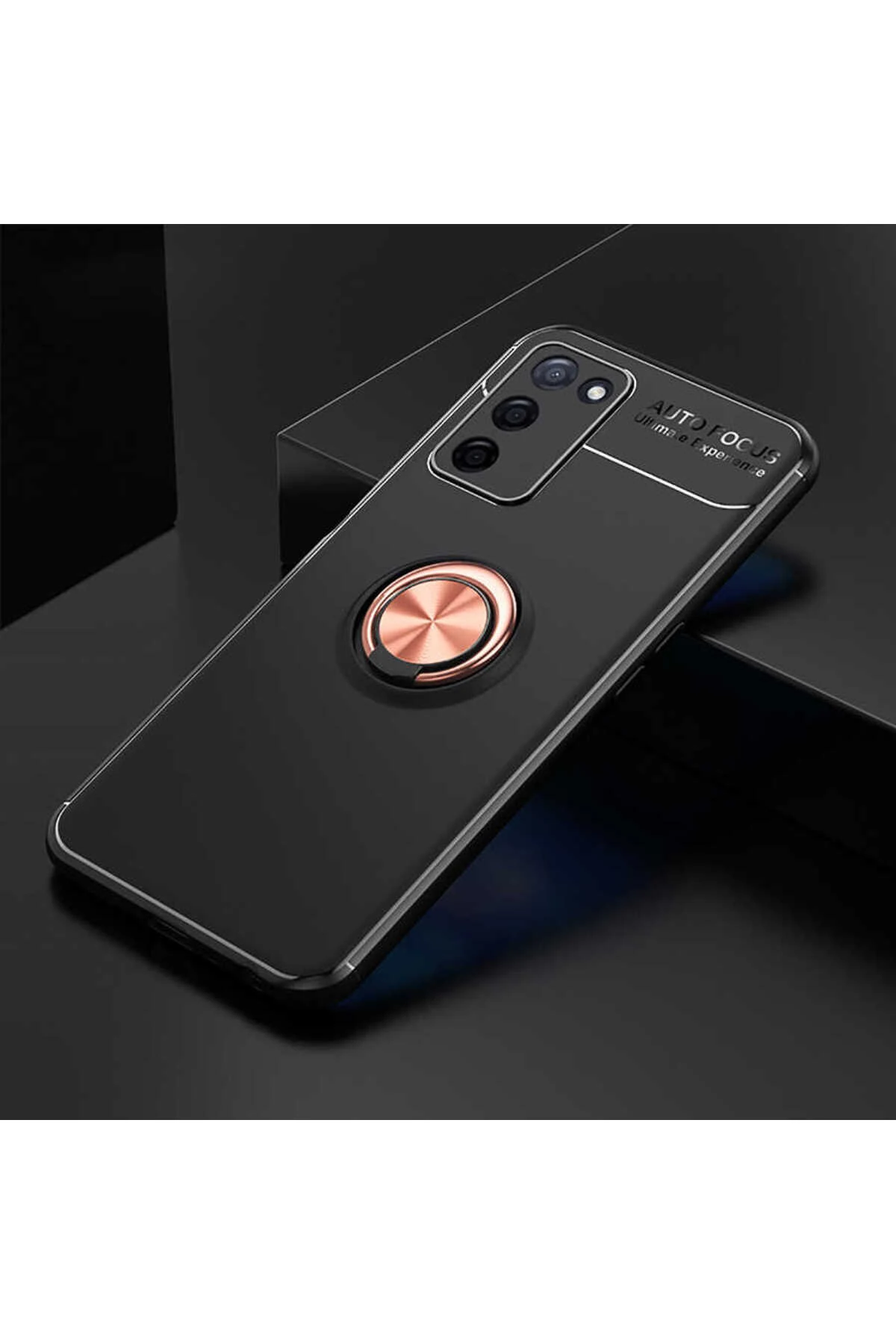 A55 5G uyumlu Kılıf Ravel Silikon Kapak - Siyah-Mavi