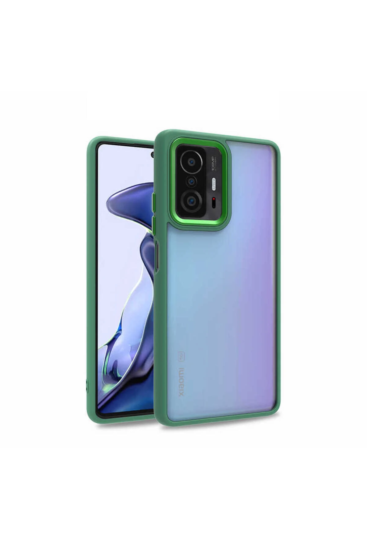 Mi 11T 5G Kılıf UCY Flora Kapak - Yeşil