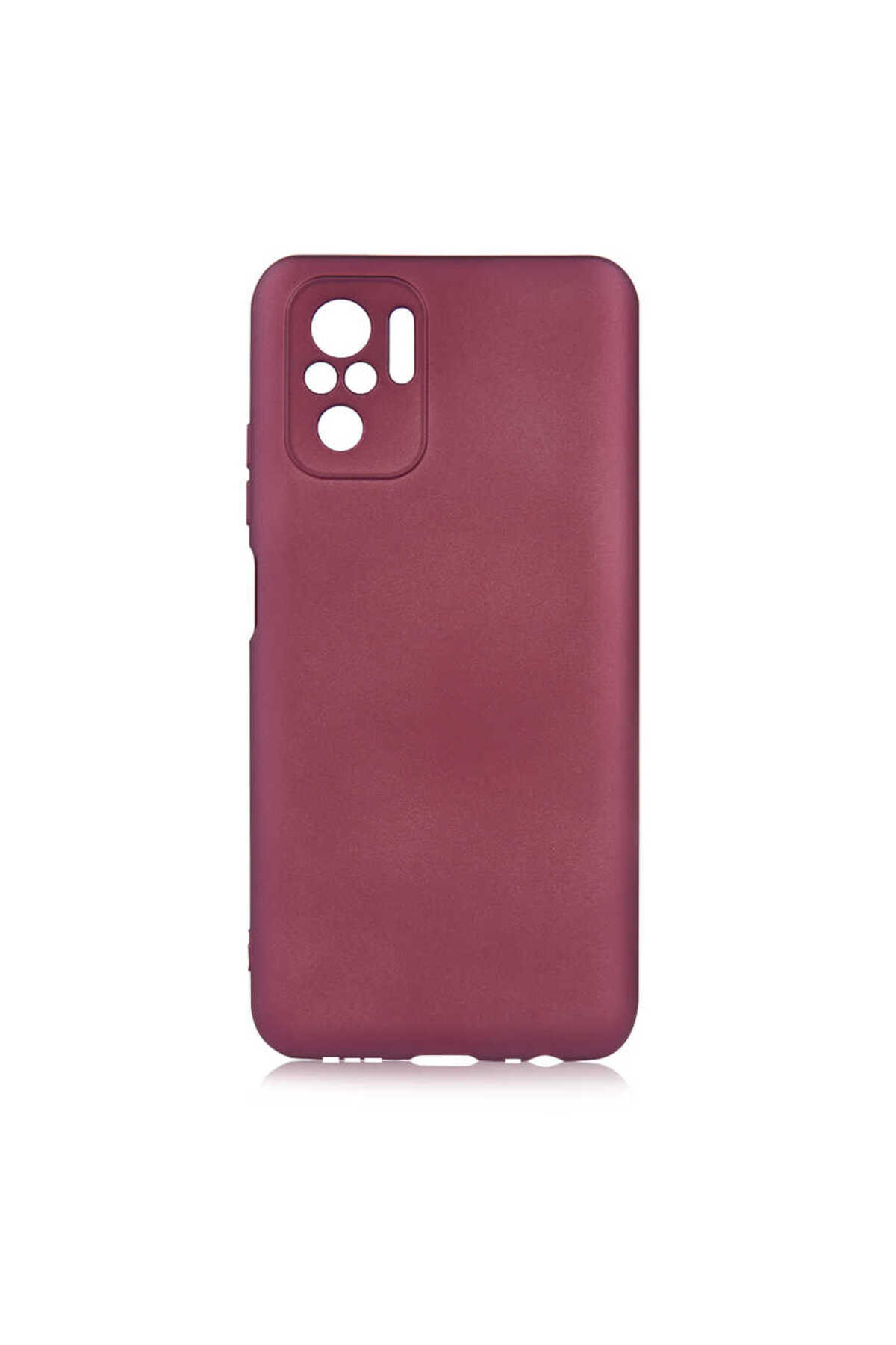 Redmi Note 10 Kılıf CRCR Premier Silikon Kapak - Mürdüm