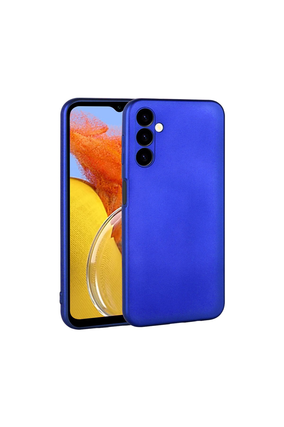 Galaxy M14 Kılıf TLZN Premier Silikon Kapak - Saks Mavi