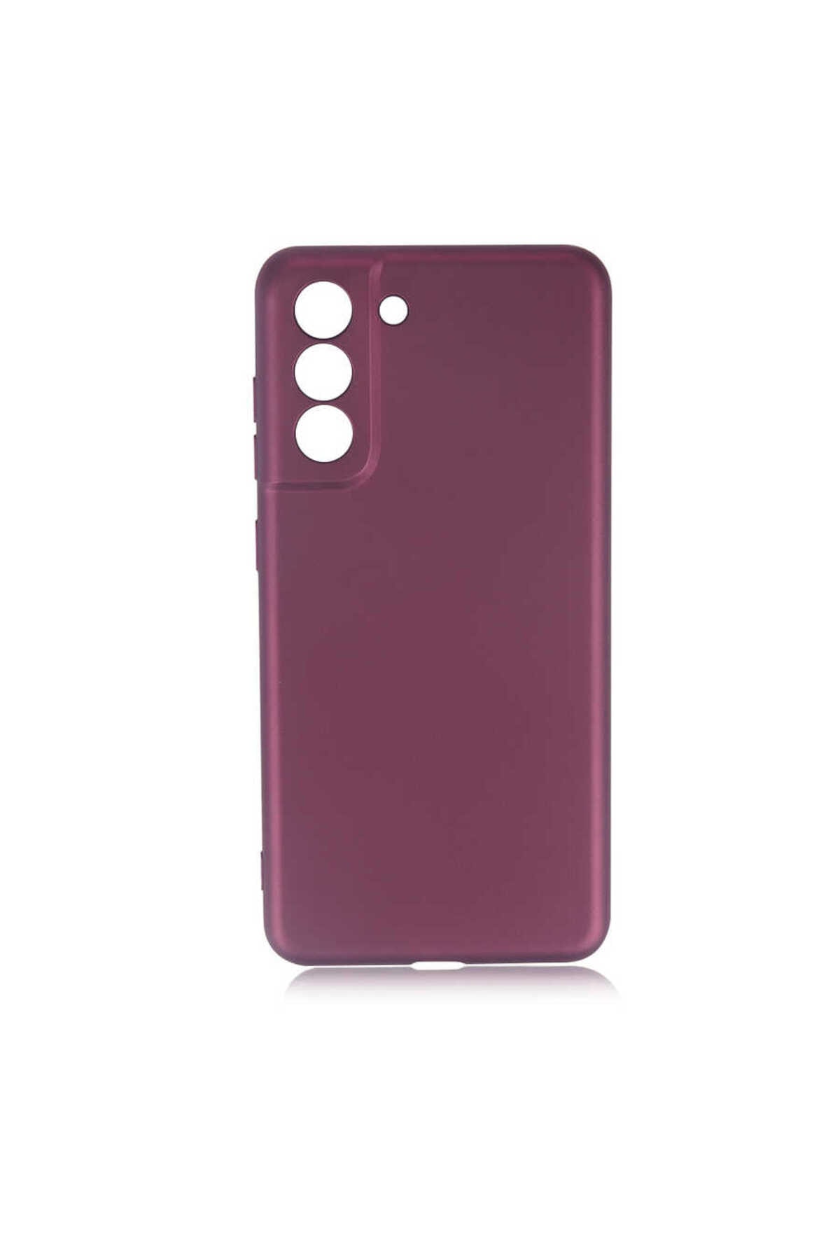 Galaxy S21 FE Kılıf MXSP Premier Silikon Kapak - Mürdüm
