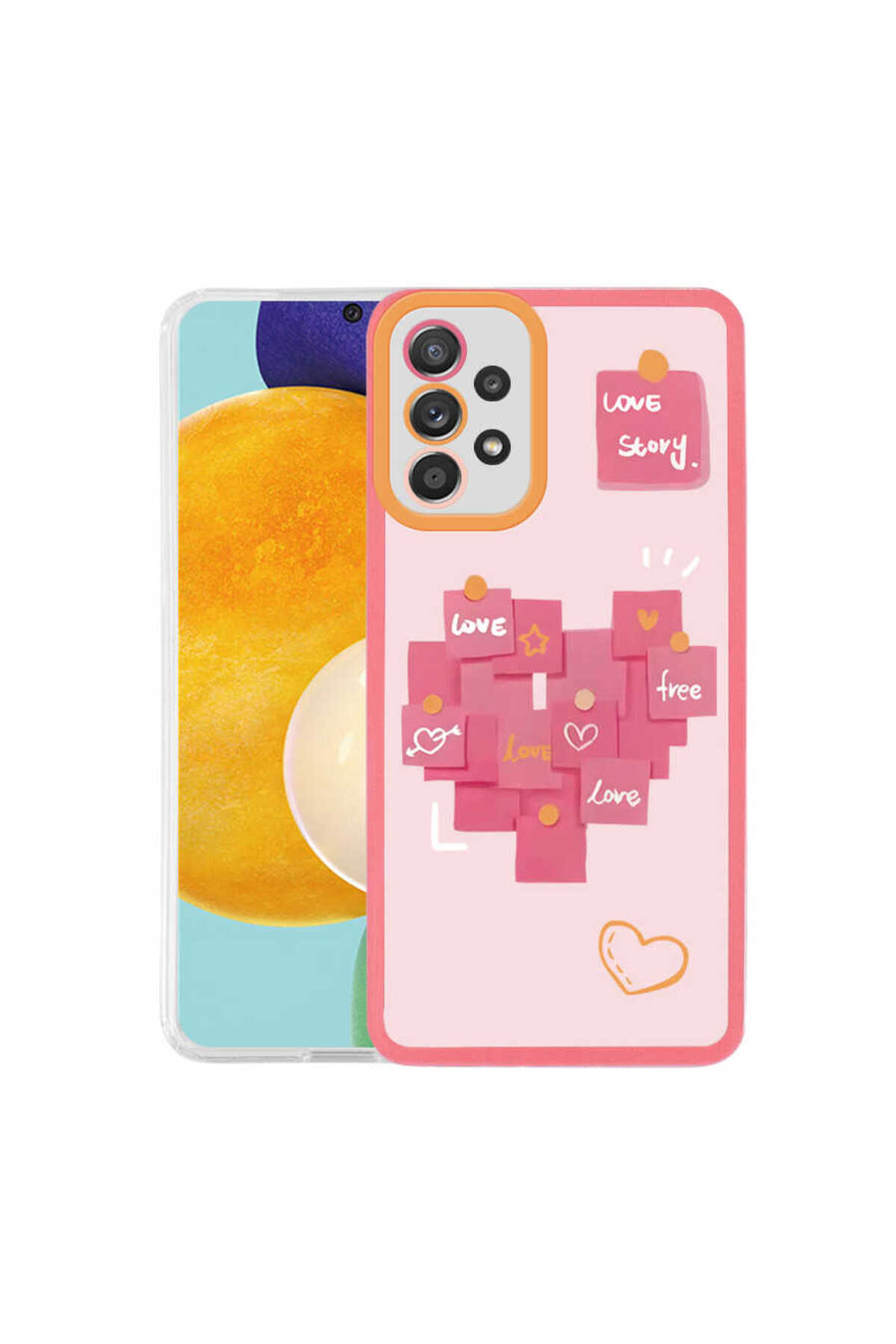 Galaxy A52 Kılıf LCKC M-Fit Desenli Kapak - Butterfly No3