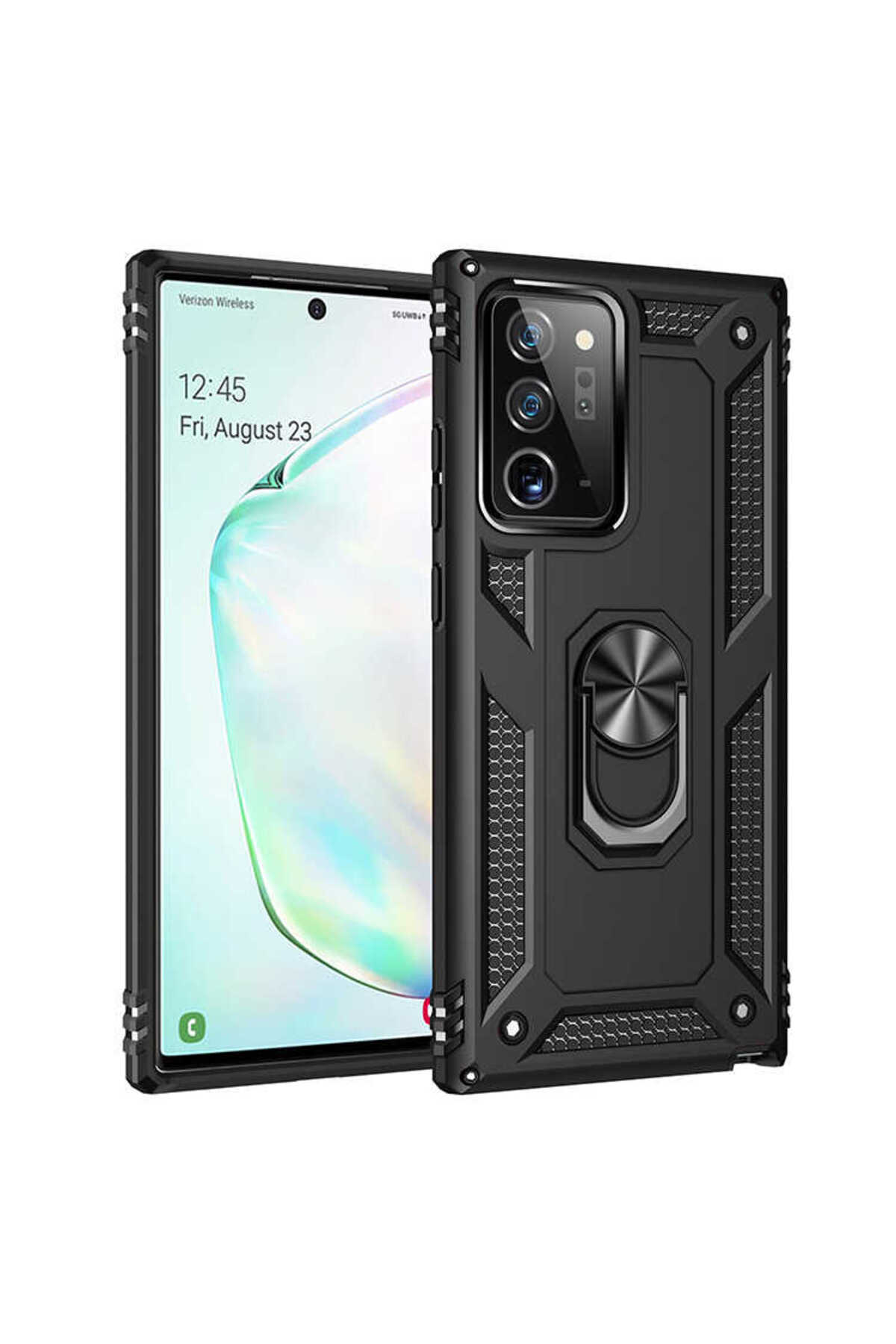 Galaxy Note 20 Ultra Uyumlu TLZN Vega Kılıf-Siyah
