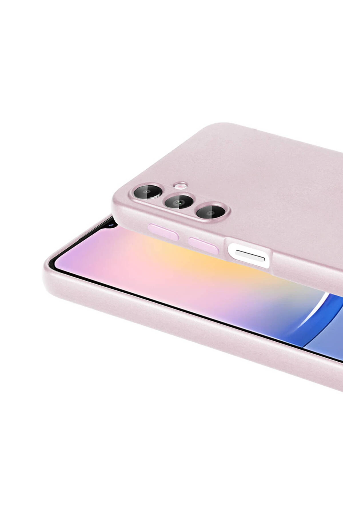 Galaxy A25 Kılıf MKST Premier Silikon Kapak - Rose Gold