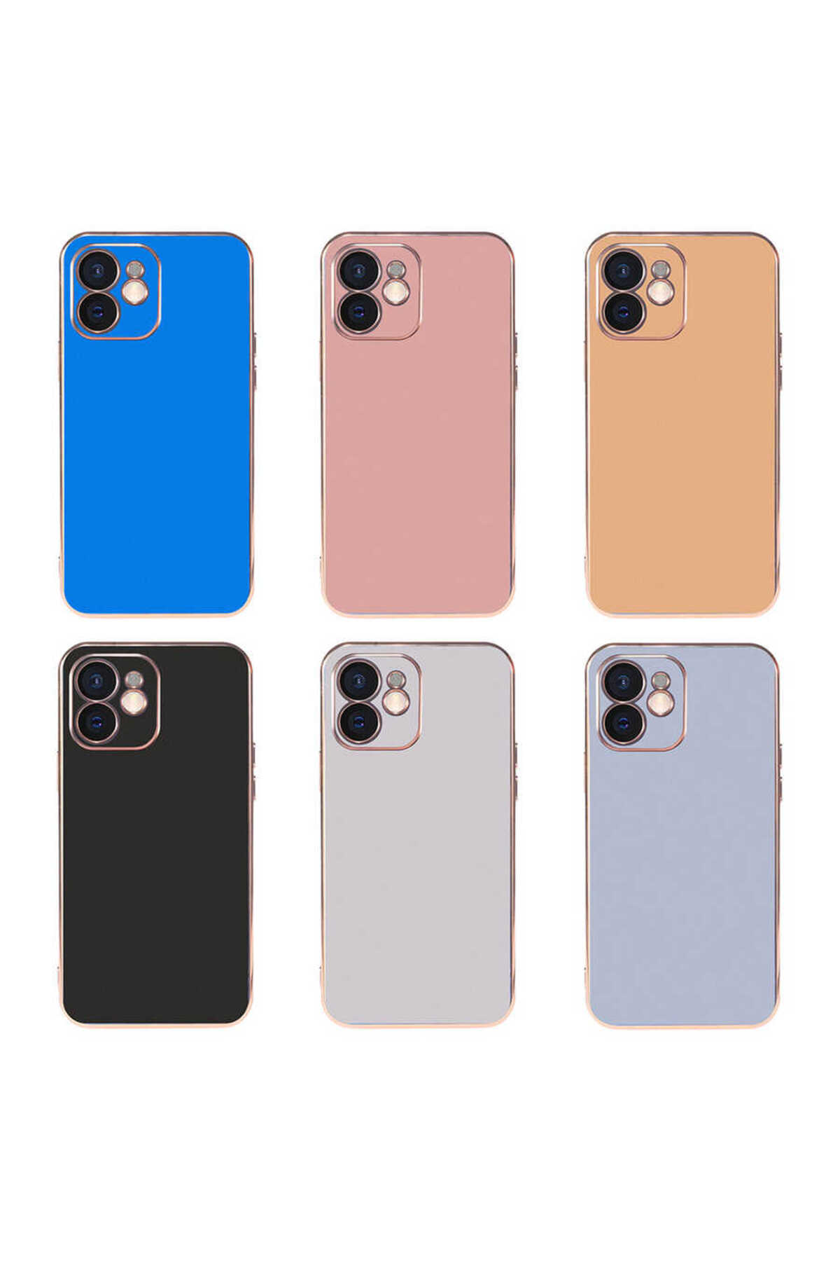 iPhone 12 Uyumlu Viyana Kılıf-Gold