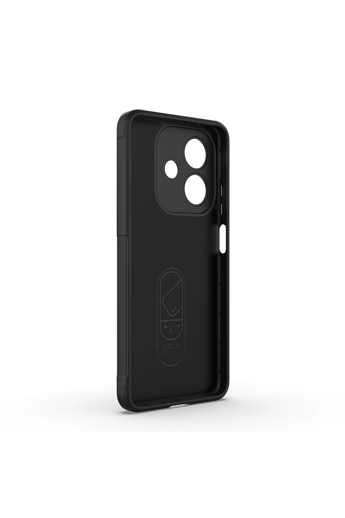 A3 Kılıf Esnek TPU Oyuklu Arka Yüzey Tasarımlı TYGO Etnik Silikon Kapak - Lacivert