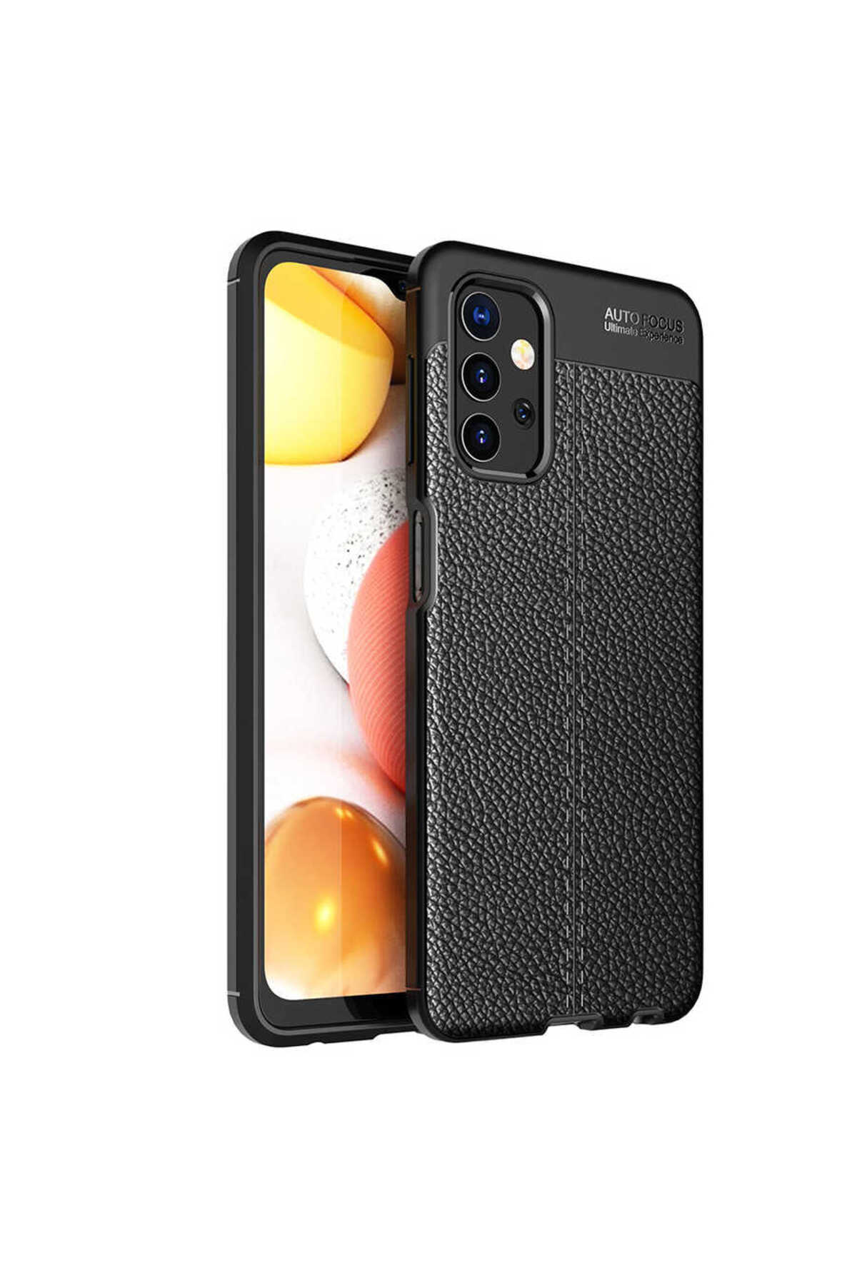 Galaxy A23 Kılıf KHYR Niss Silikon Kapak - Siyah