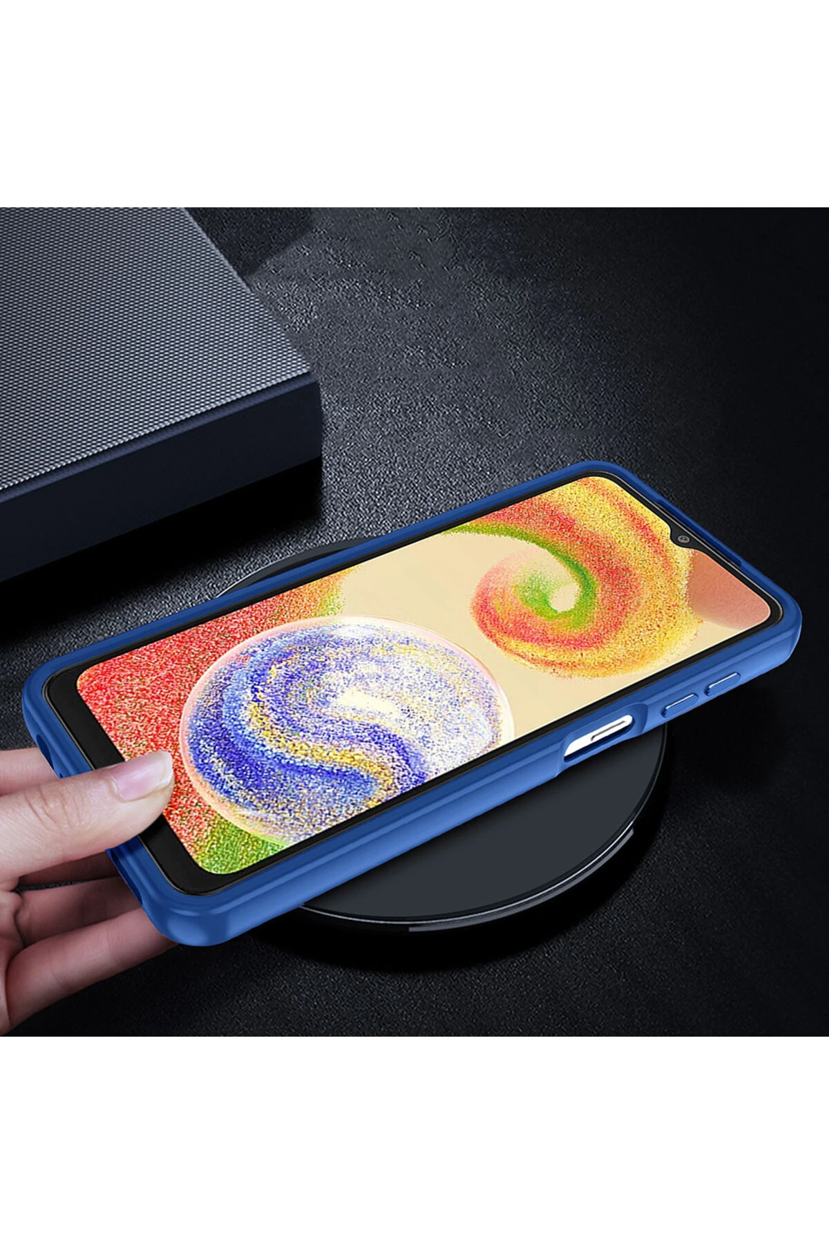 Galaxy A04 Kılıf TKNC Flora Kapak - Rose Gold