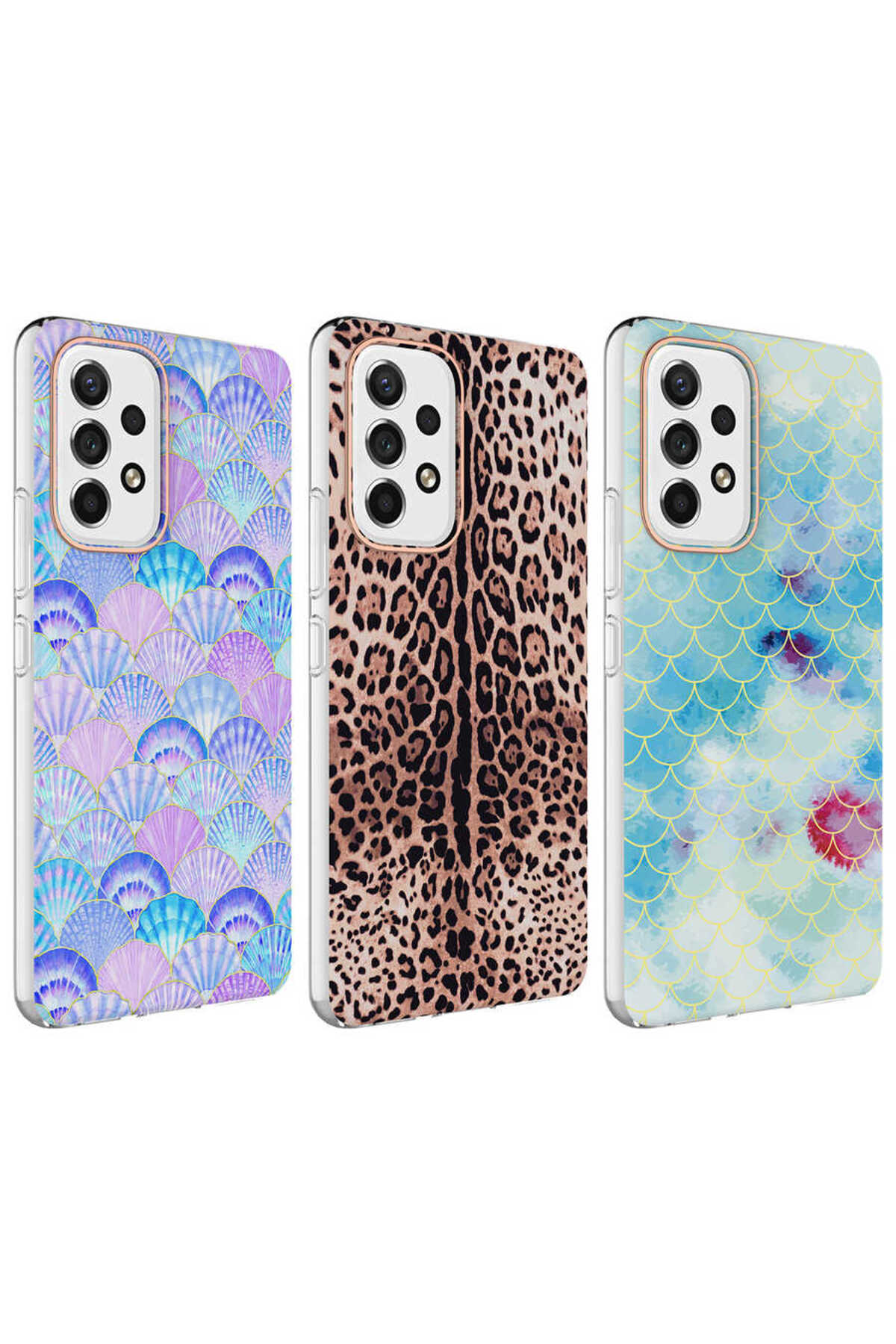 Galaxy A73 Kılıf Bella Kapak - Leopar