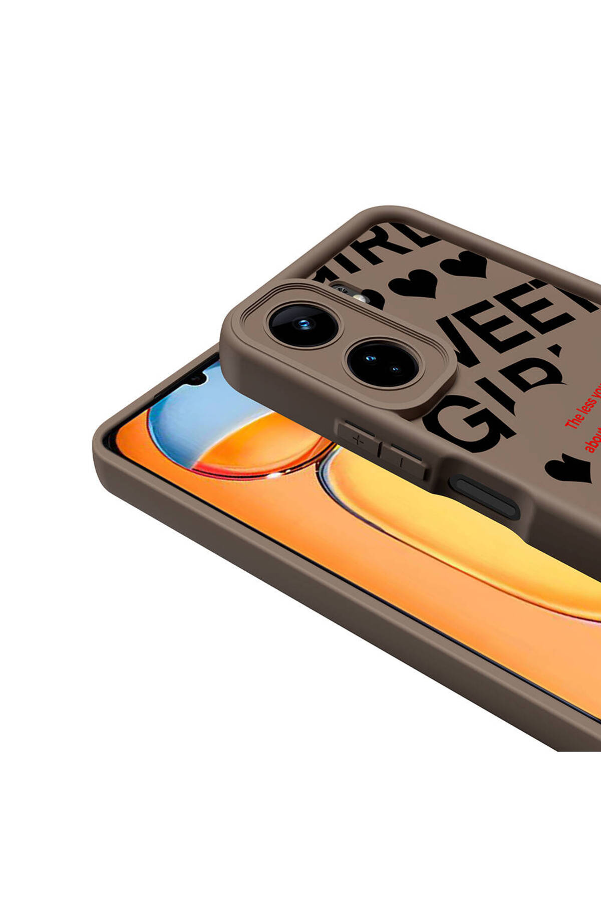 Redmi 13C Kılıf Kamera Korumalı Baskılı Arka Yüzey WNX Klas Kapak - Siyah