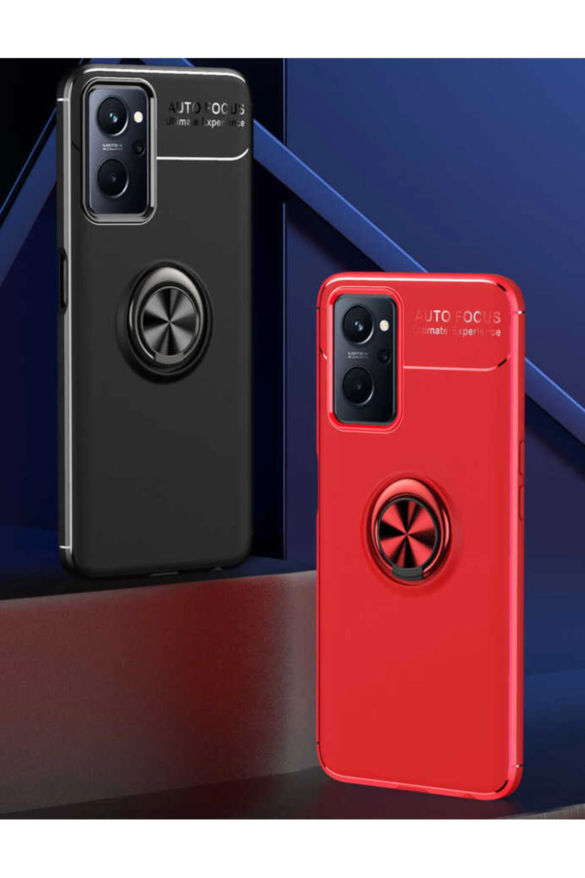 A76 Kılıf KHYR Ravel Silikon Kapak - Siyah-Rose Gold