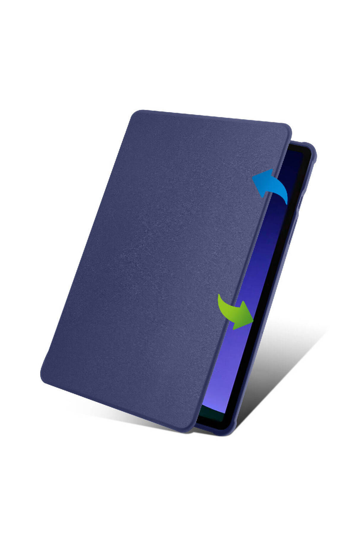 Galaxy Tab S9 Kılıf Uyumlu HZRV Termik Kalem Bölmeli Dönebilen Standlı Kılıf-Lavendery Gray