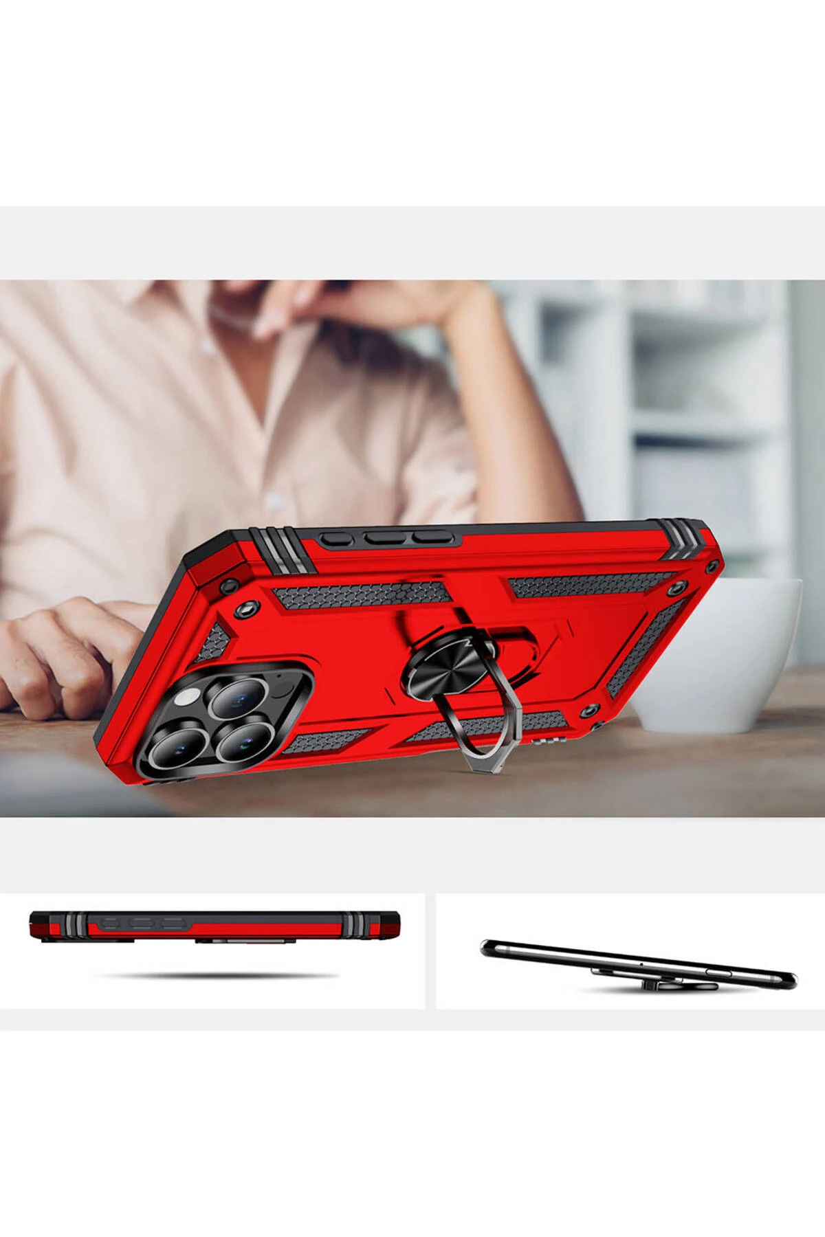 Apple iPhone 16 Pro Max Kılıf SYS Vega Kapak-Mavi