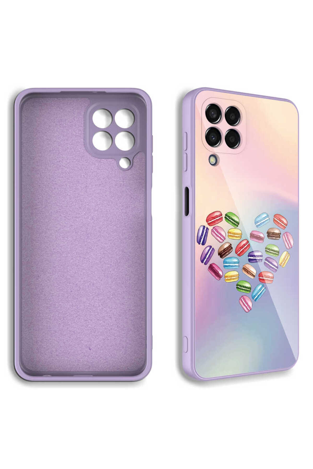 Galaxy M33 Kılıf Kamera Korumalı Desenli Sert Silikon ECRZ Epoksi Kapak - NO6