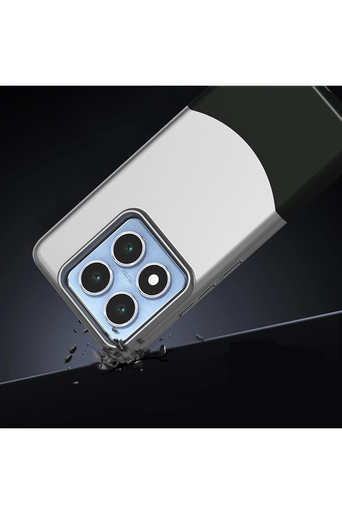 14T Pro Uyumlu  Kılıf Mıknatıslı Duble Kapak - Lacivert