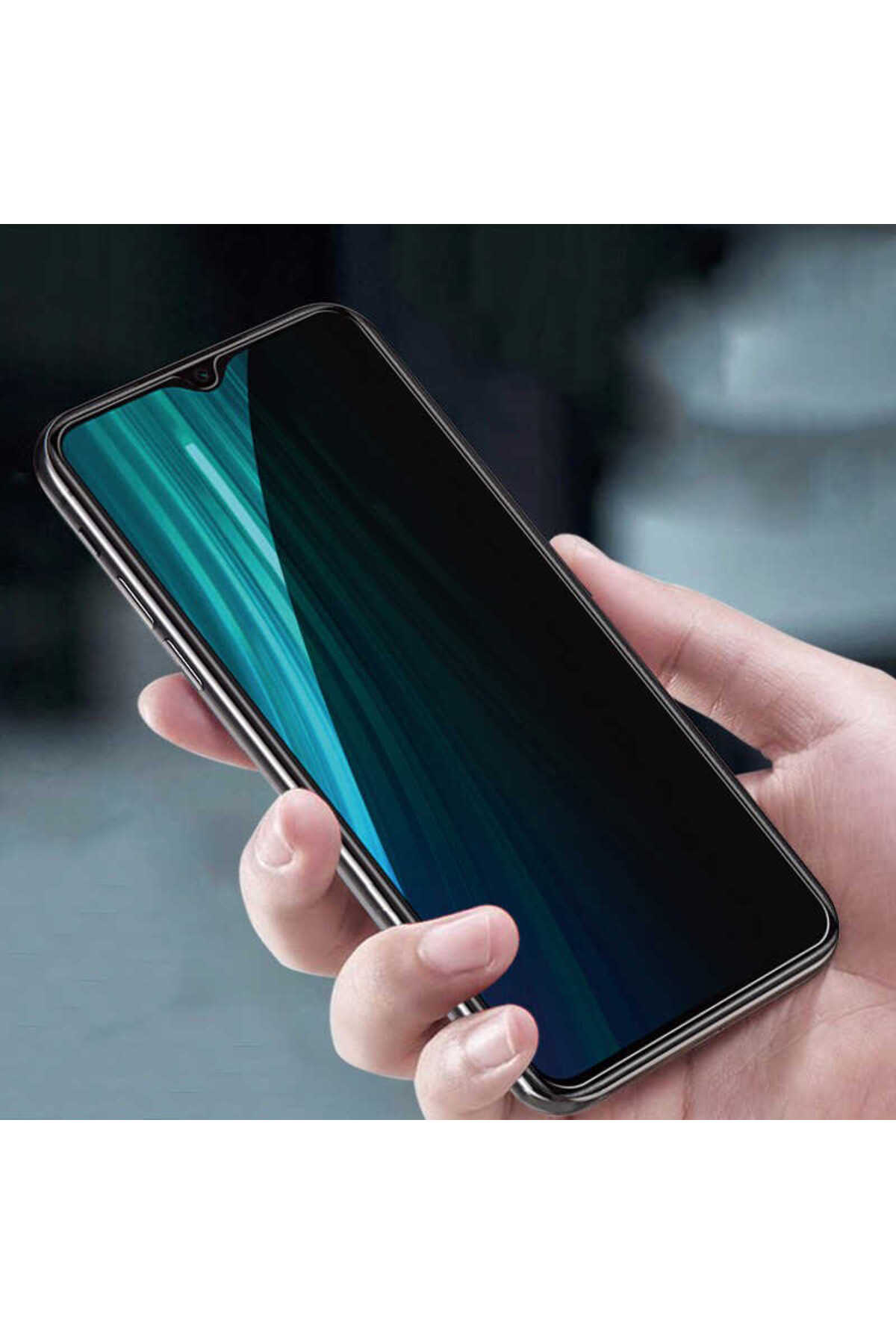Oppo A92 Uyumlu Davin 5D Privacy Cam OMSY Ekran Koruyucu