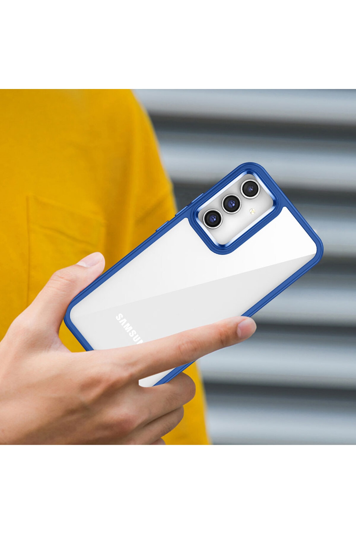 Galaxy A34 Kılıf ECRZ Flora Kapak - Lacivert
