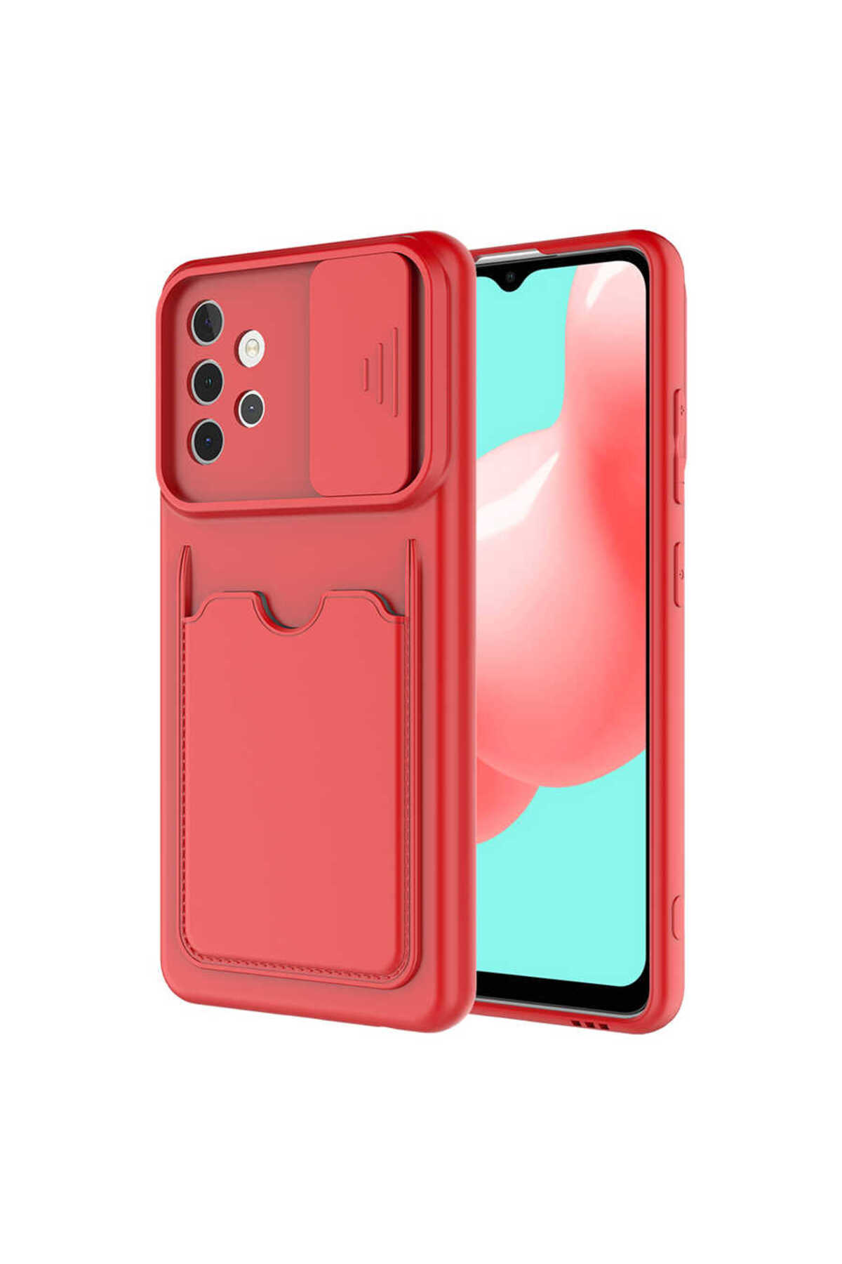 Galaxy A32 4G Kılıf Kartix Kapak - Kırmızı