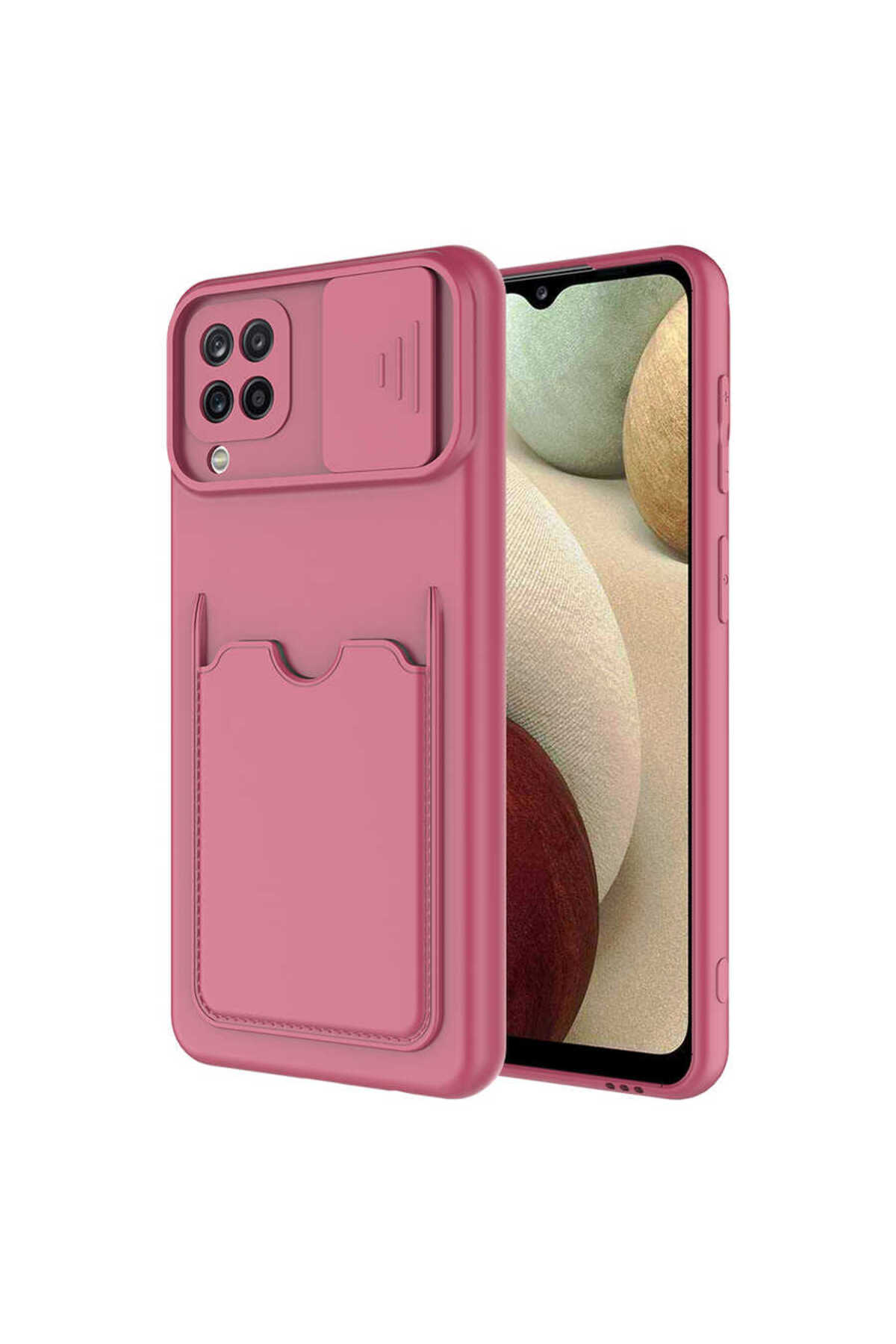 Galaxy M22 Kılıf ECRZ Kartix Kapak - Lila