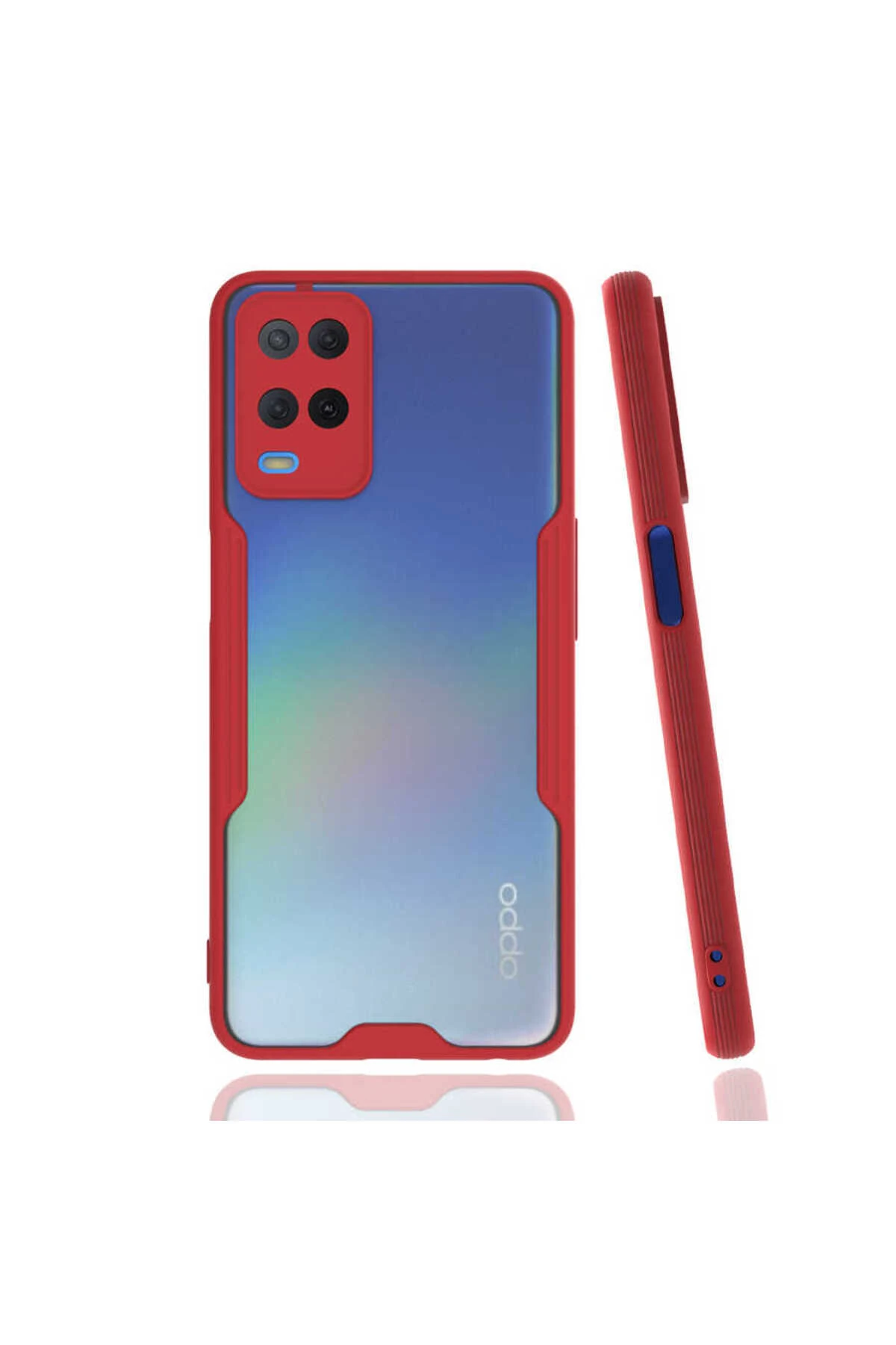 A54 4G Kılıf KHYR Parfe Kapak - Kırmızı