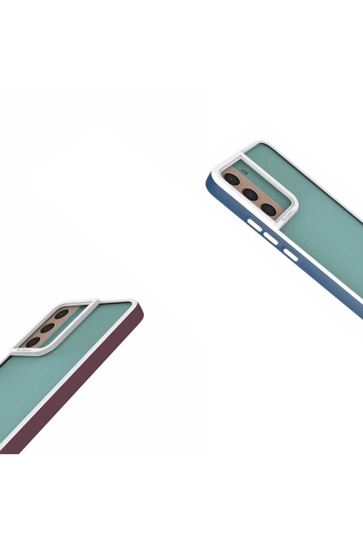 Galaxy S22 Kılıf ECRZ Mima Kapak - Lacivert