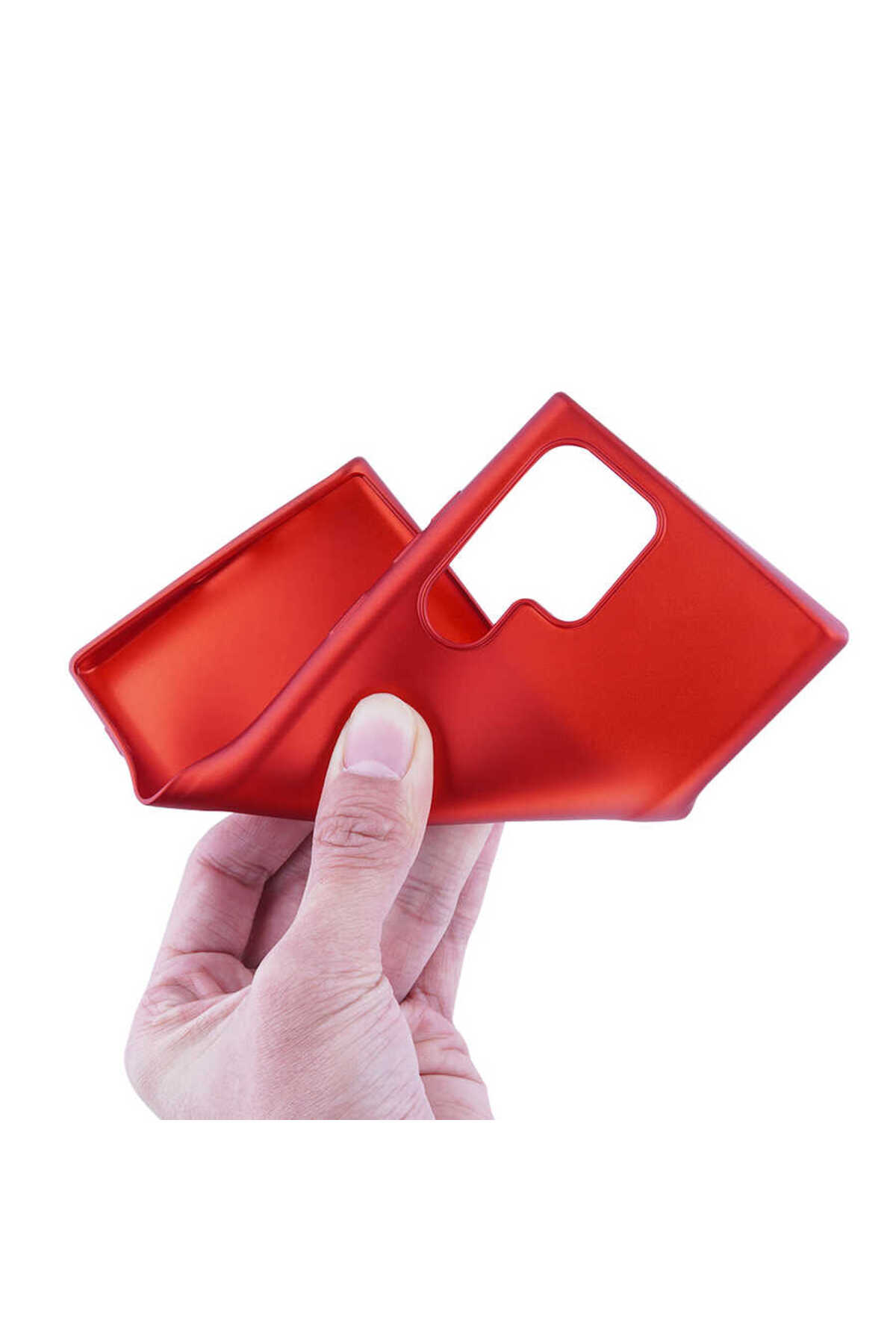 Galaxy S22 Ultra Kılıf MNC Premier Silikon Kapak - Mürdüm