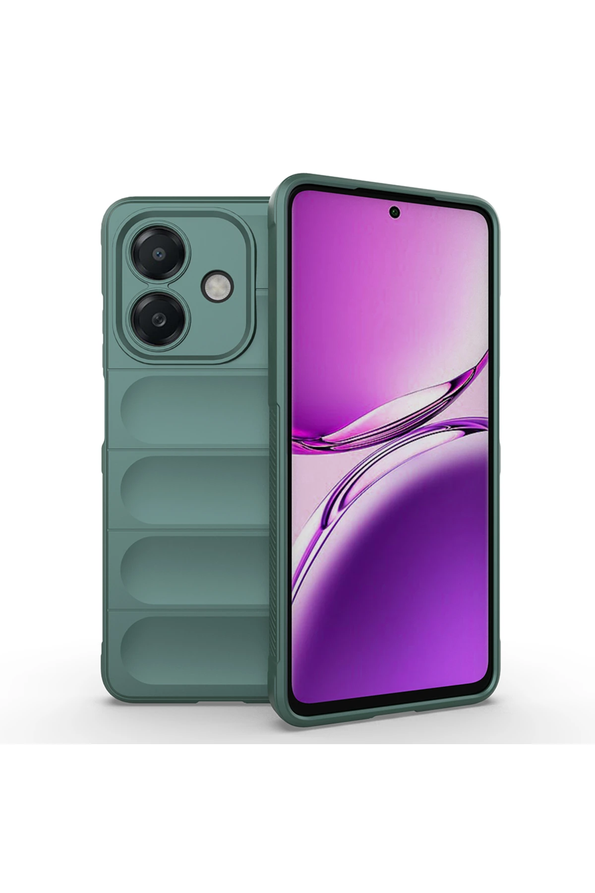 A3 Kılıf Esnek TPU Oyuklu Arka Yüzey Tasarımlı TYGO Etnik Silikon Kapak - Lacivert