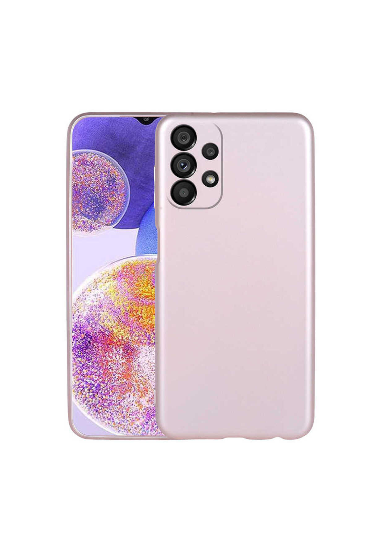 Galaxy A23 Kılıf EFFX Premier Silikon Kapak - Rose Gold