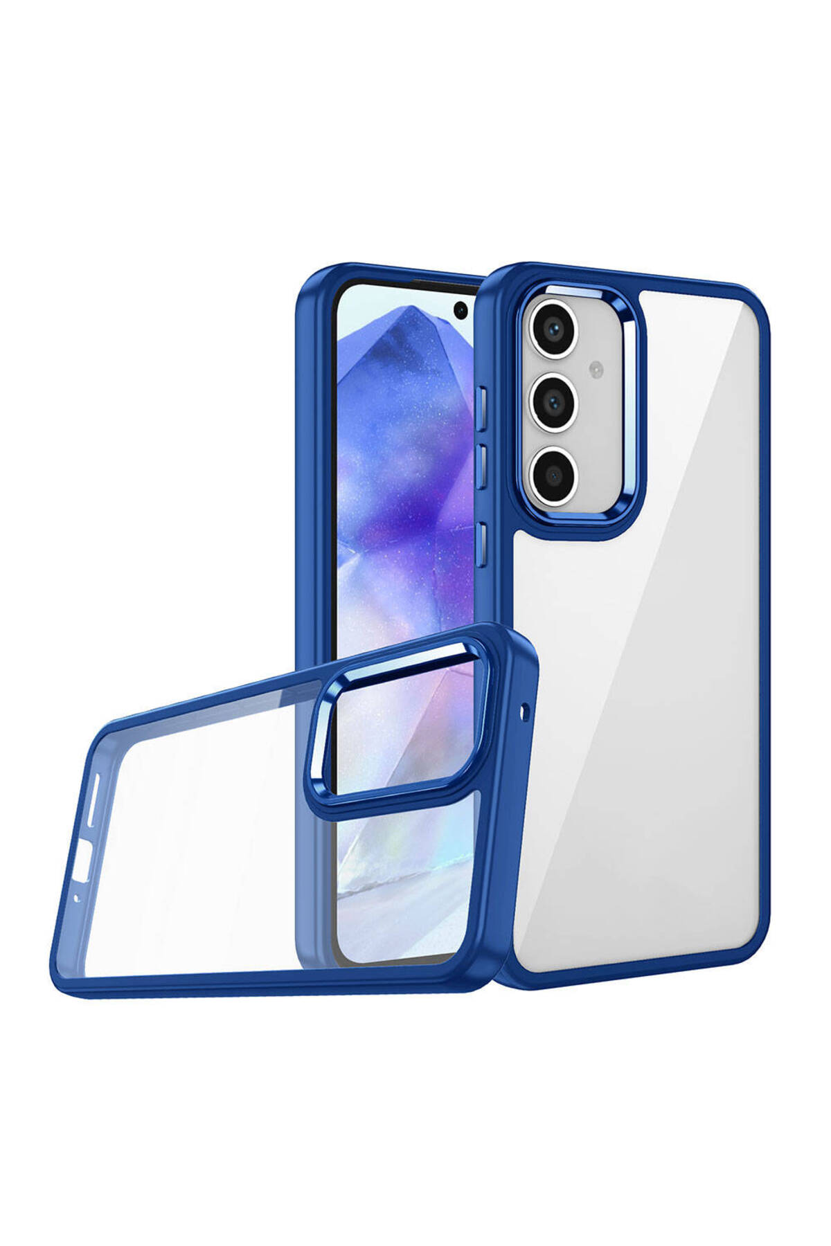 Galaxy A55 Kılıf MNC Flora Kapak - Siyah
