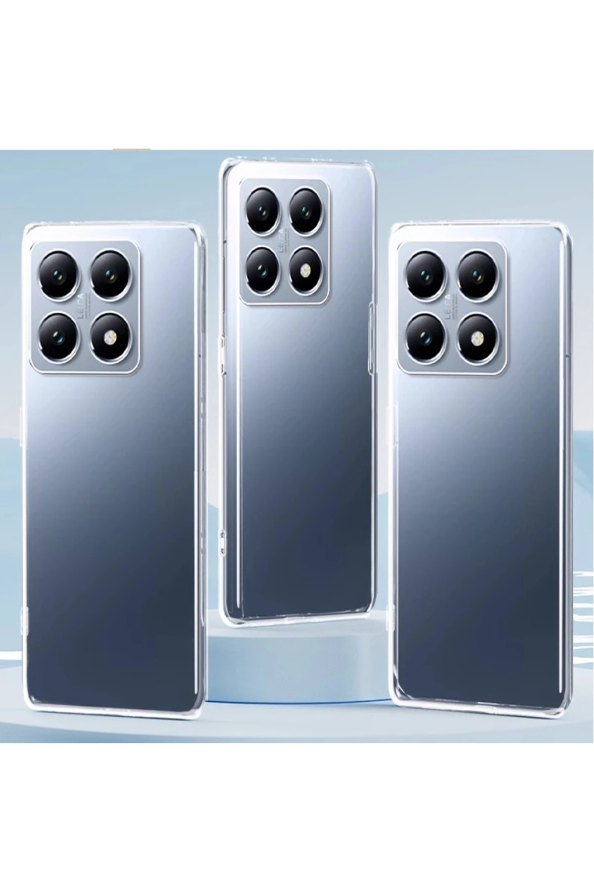 14T Pro Kılıf NXXA Süper Silikon Kapak - Şeffaf