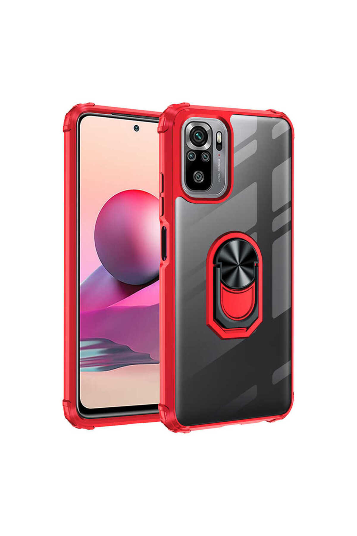 Redmi Note 10 Kılıf WNX Mola Kapak - Kırmızı