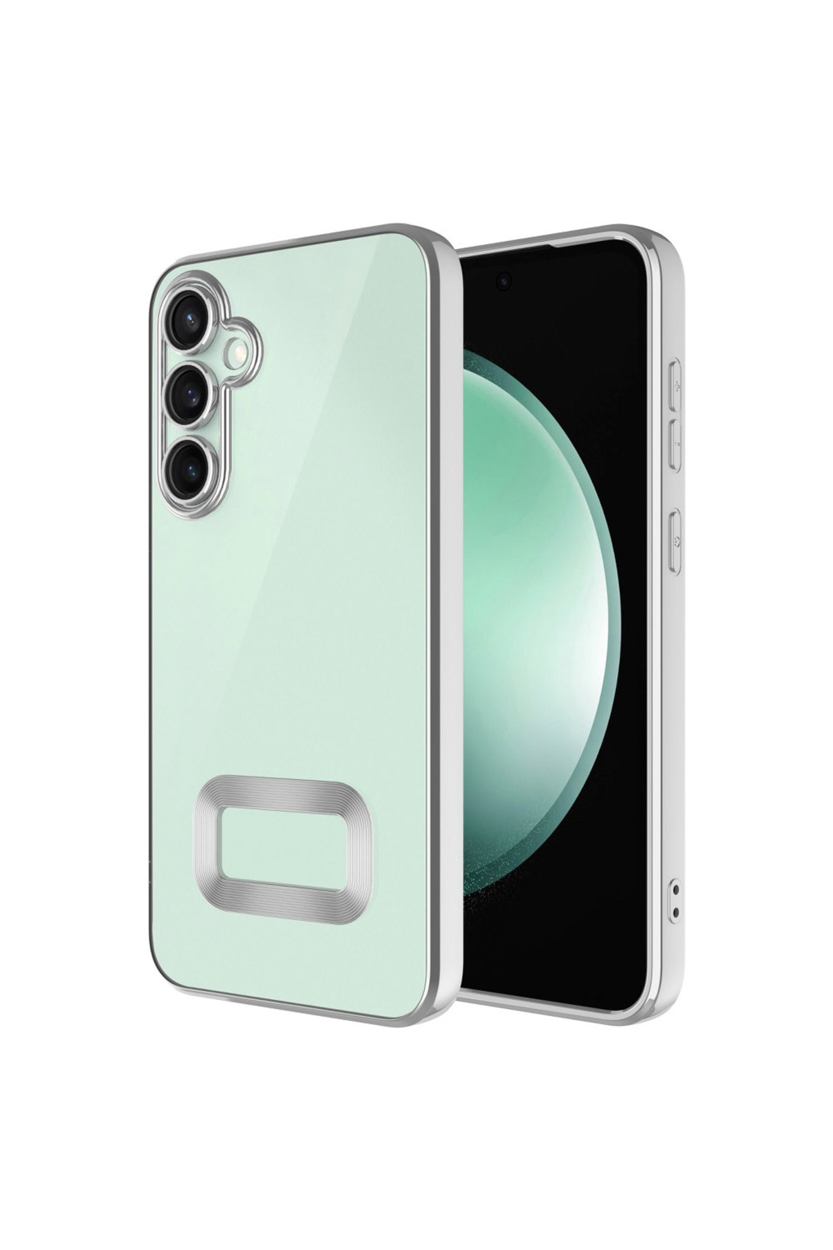 Galaxy A26 Kılıf Kamera Korumalı Logo Gösteren Omega Kapak - Rose Gold