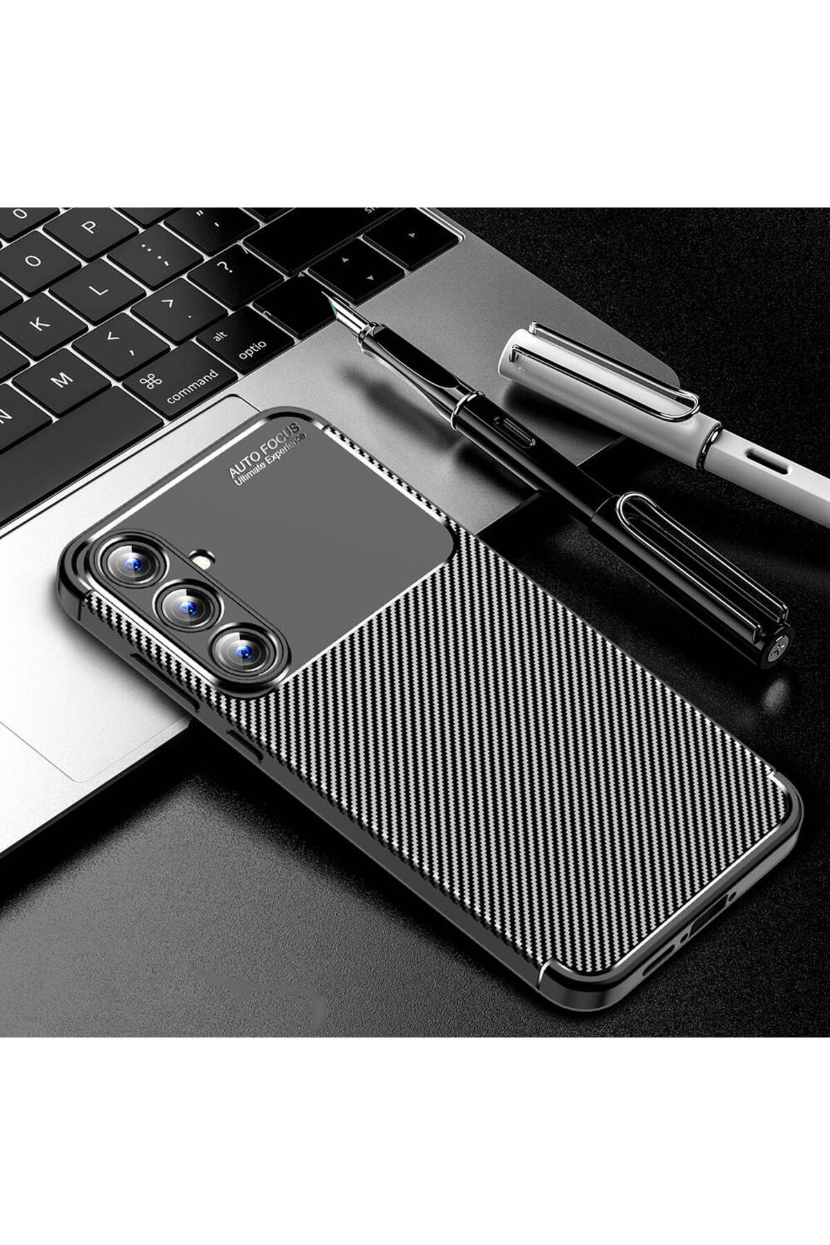 Galaxy A55 Kılıf Negro Silikon Kapak - Siyah