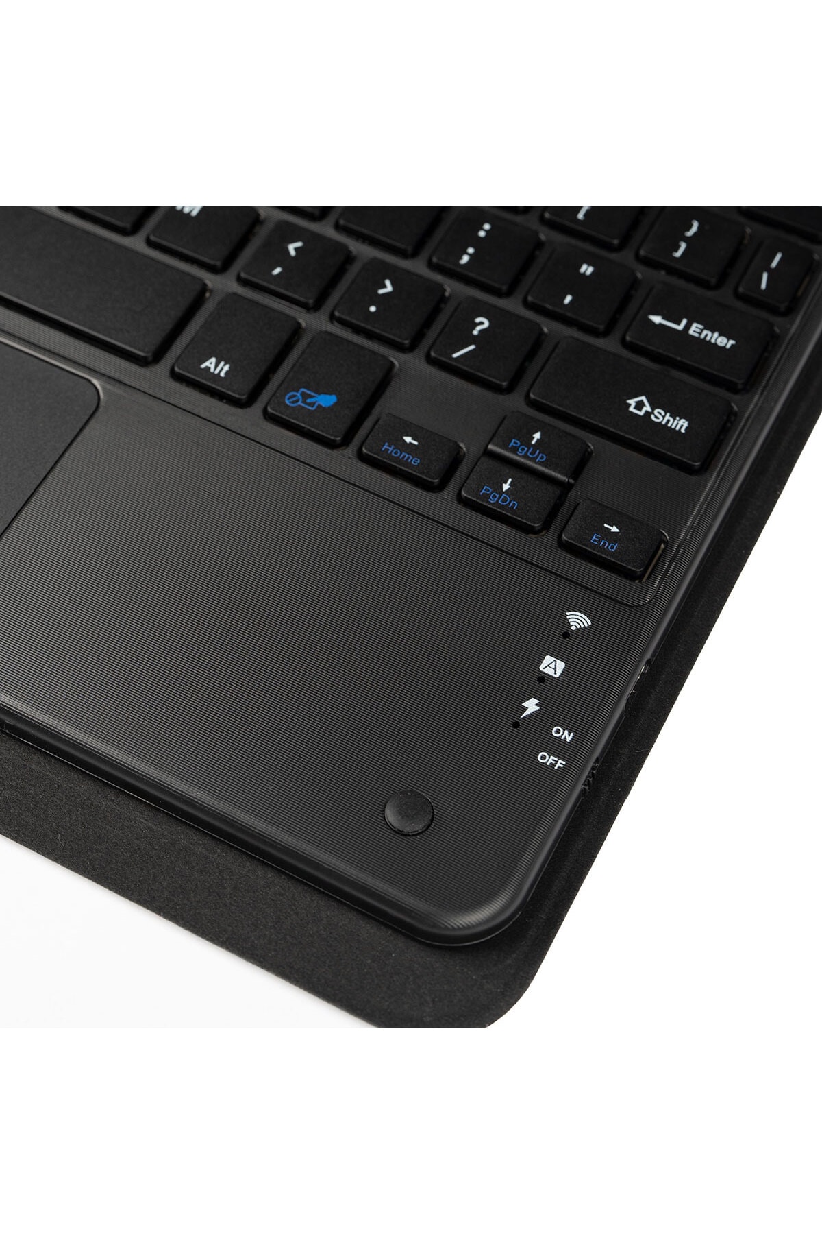 Galaxy Tab S9 Uyumlu OMSY Border Keyboard Bluetooh Bağlantılı Standlı Klavyeli Tablet Kılıfı-Siyah