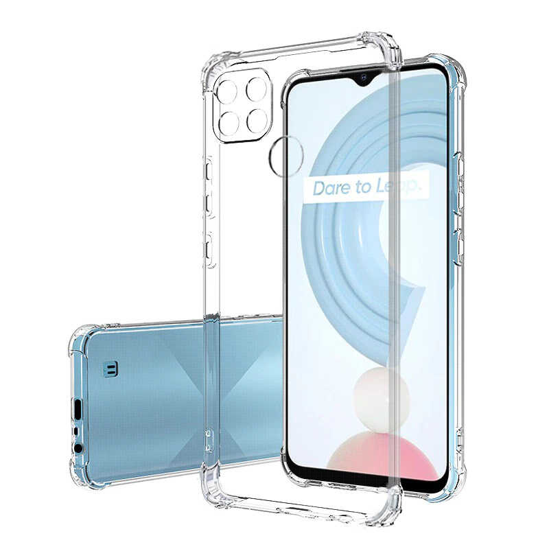 Realme C25Y Kılıf OMSY 2mm Anti Shock Silikon-Renksiz