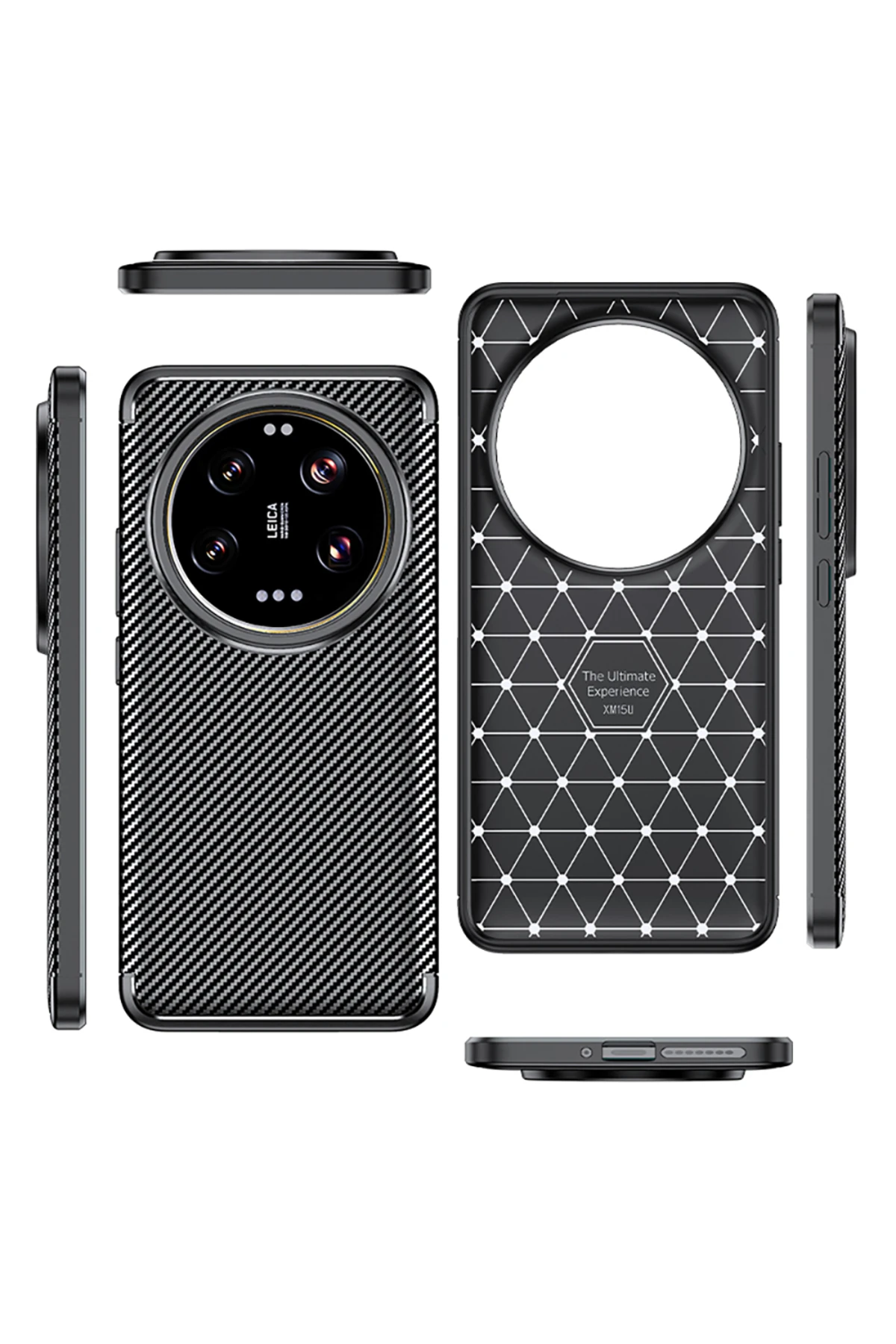 15 Ultra Kılıf Negro Silikon Kapak - Siyah