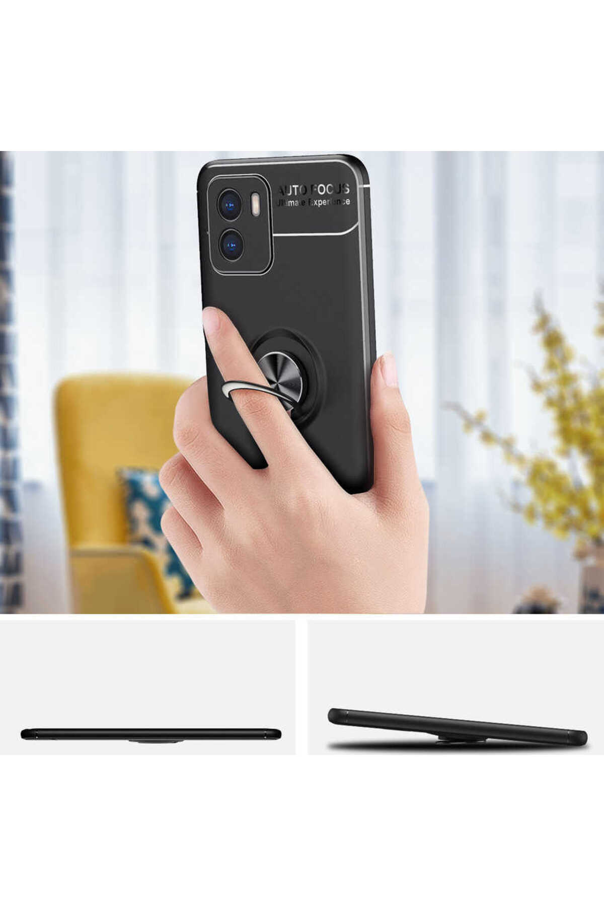 Vivo Y15S Kılıf WNX Ravel Silikon Kapak - Kırmızı