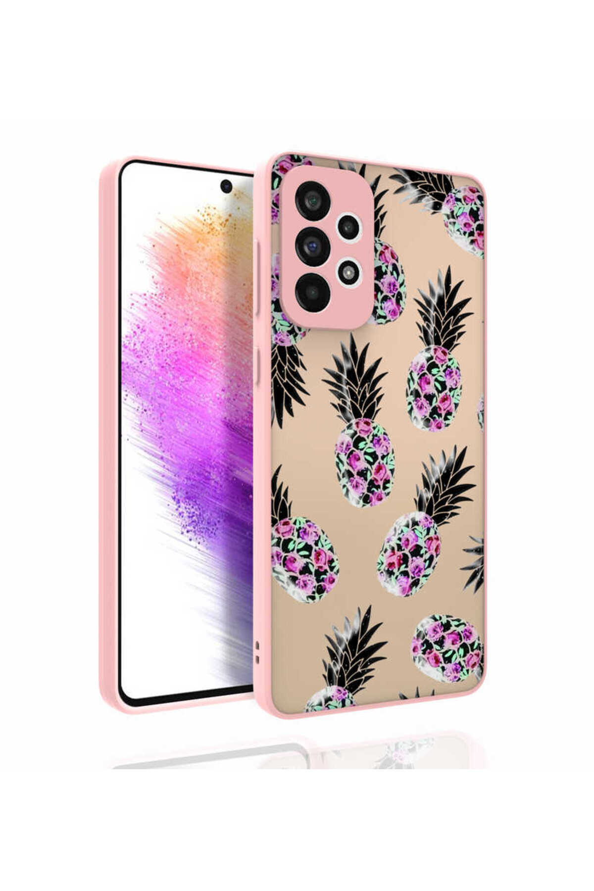 Galaxy A73 Kılıf Desenli Kamera Korumalı Parlak SYS Nora Kapak - NO1