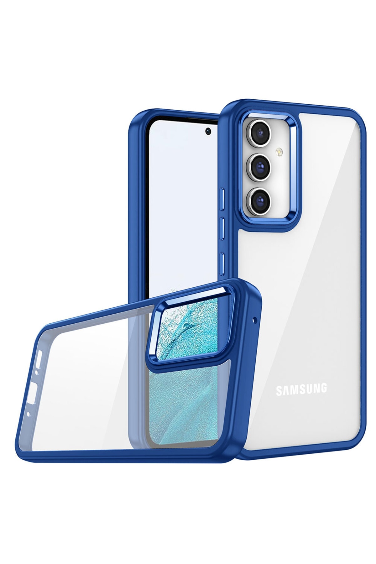 Galaxy A34 Kılıf ECRZ Flora Kapak - Lacivert