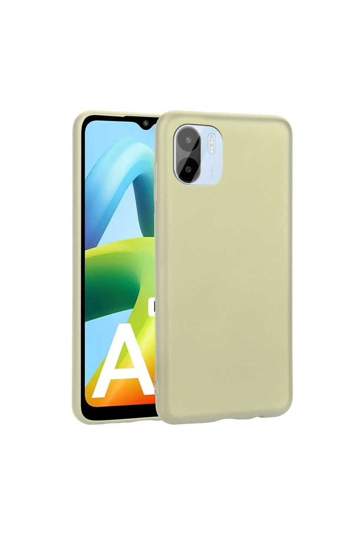 Redmi A1 Kılıf WNX Premier Silikon Kapak - Gold