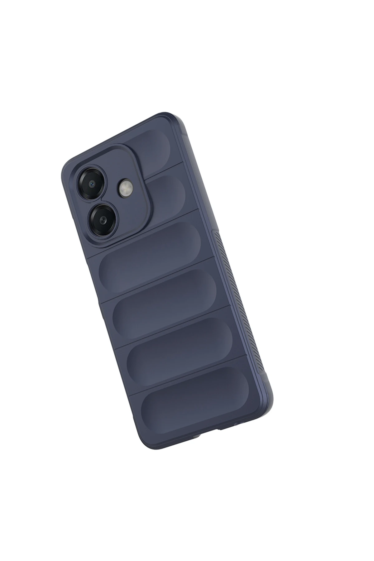 A3 Kılıf Esnek TPU Oyuklu Arka Yüzey Tasarımlı TYGO Etnik Silikon Kapak - Lacivert